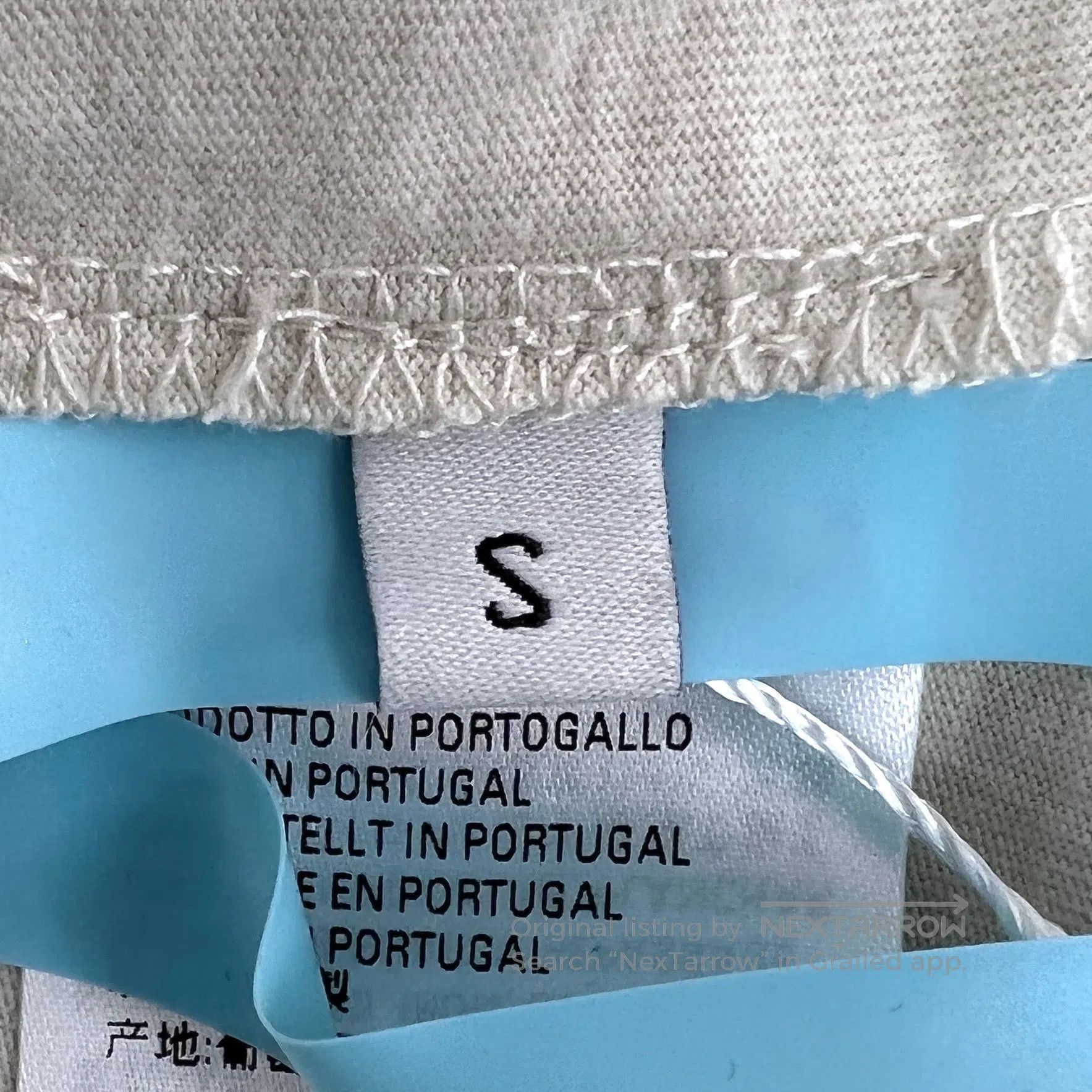 Balenciaga Balenciaga Apricot Logo Letter Embroidered Crew Neck Short Size US S / EU 44-46 / 1 - 6 Thumbnail