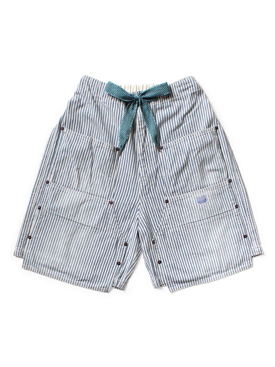 Kapital Kapital 10oz Hickory W-Knee Easy Shorts Size US 32 / EU 48 - 1 Thumbnail