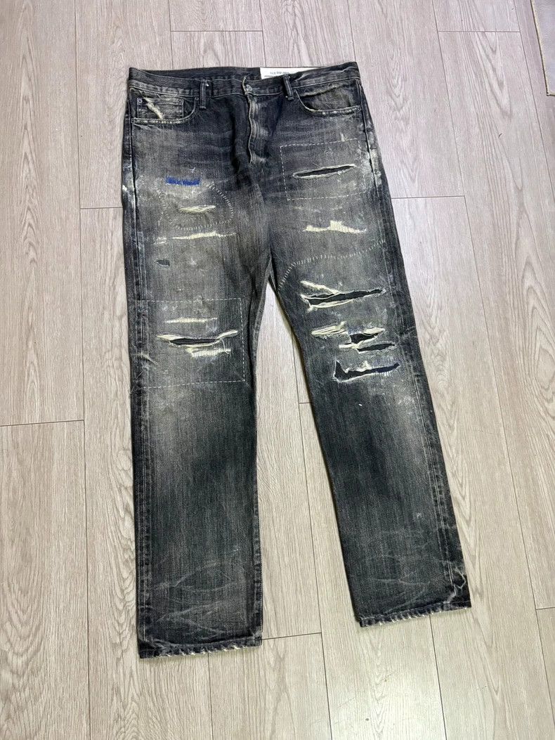 Neighborhood Neighborhood 21AW Distressed Denim Jeans Size US 32 / EU 48 - 1 Thumbnail