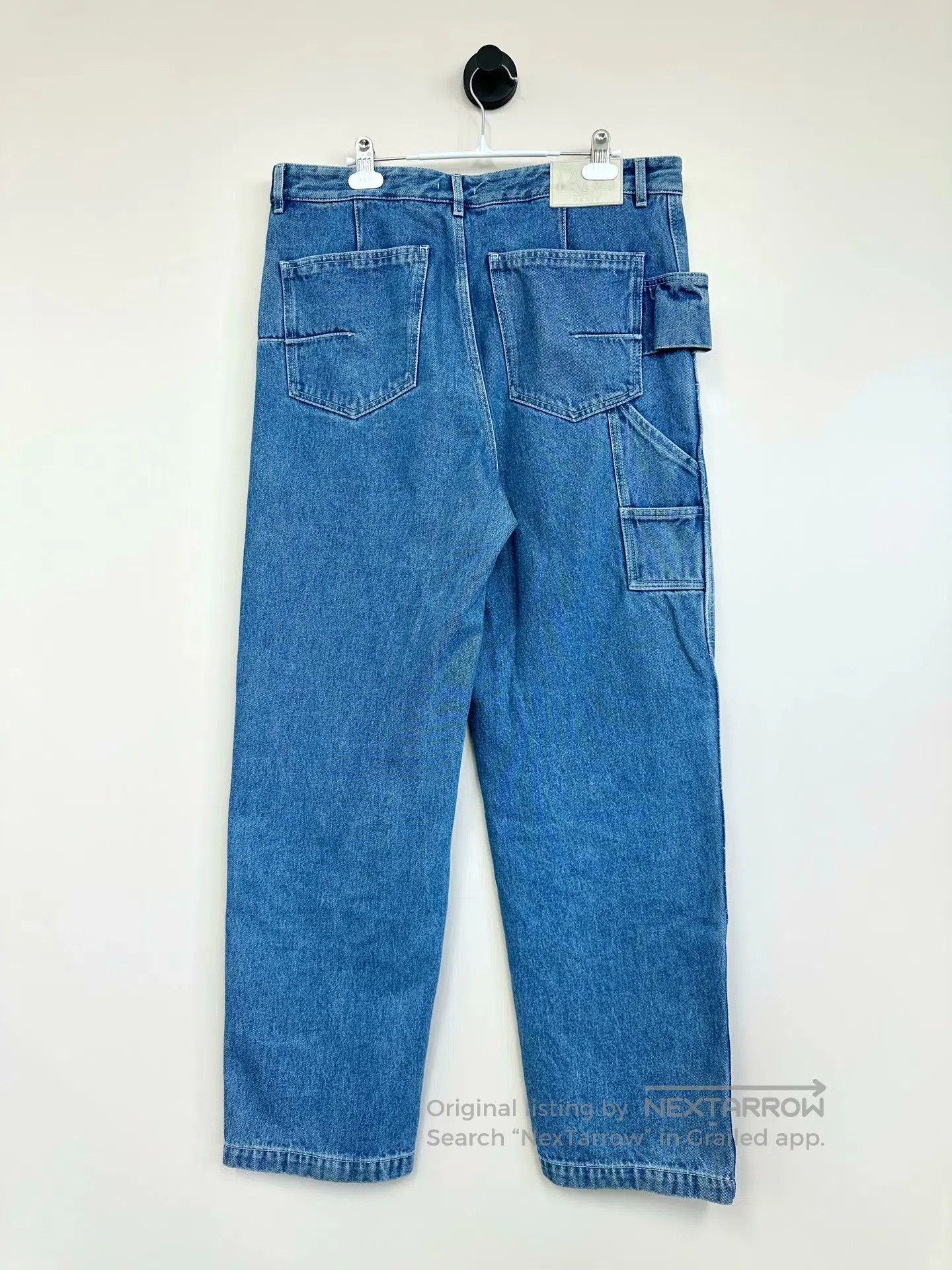 Dior Dior Blue Plaid Pattern Loose Fit Denim Pants| Size US 34 / EU 50 - 2 Thumbnail