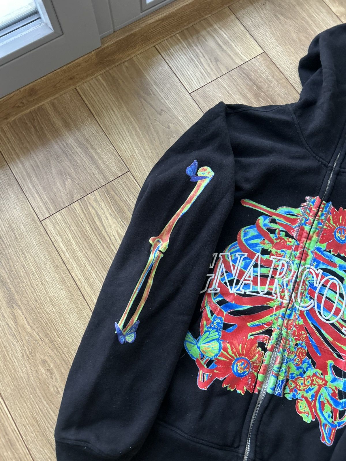 Glo Gang Gnarcotic full zip bones hoodie glo gang style Size US XL / EU 56 / 4 - 2 Thumbnail