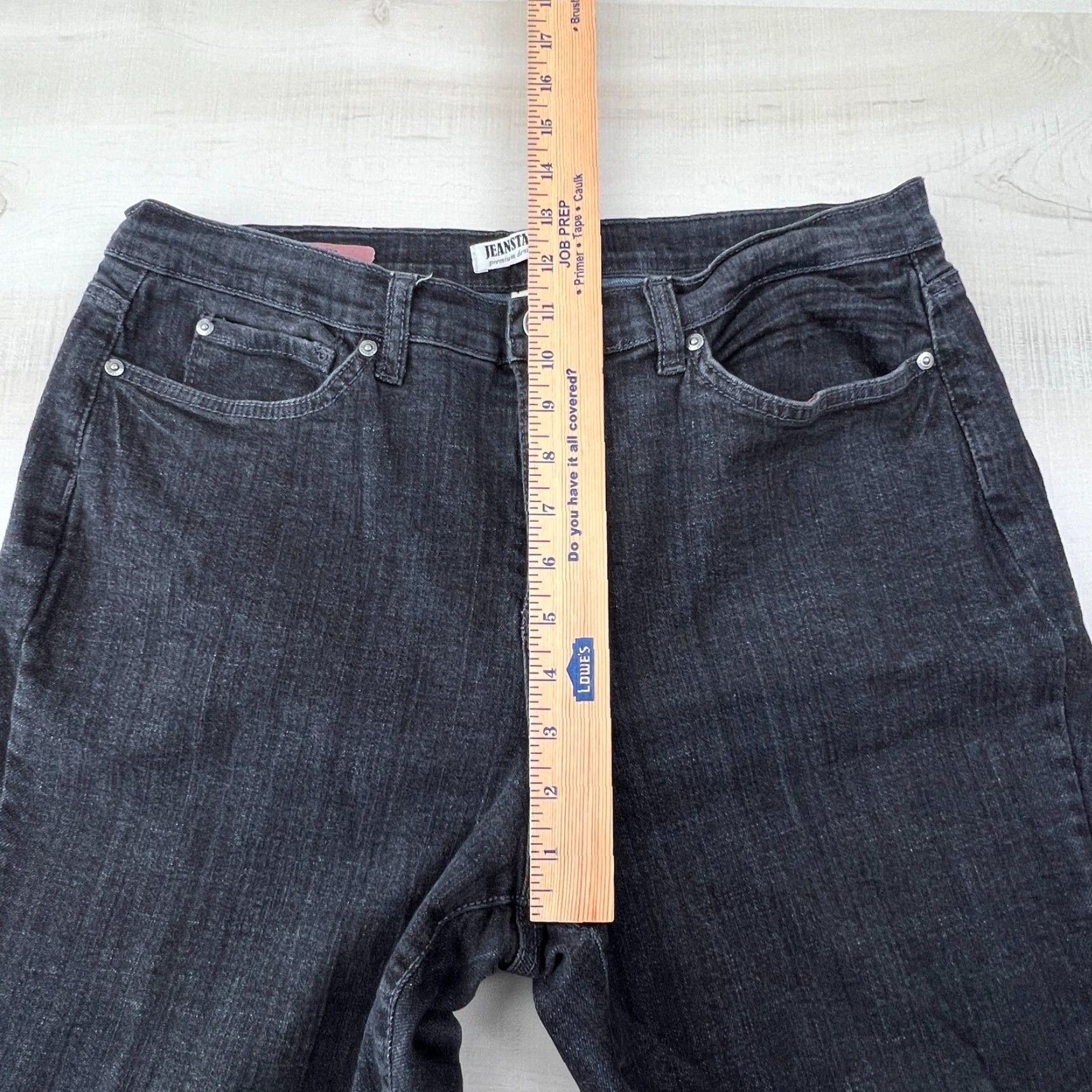 Vintage Jeanstar Womens Jeans 16P Petite Extra Large Black Denim Size 38" / US 16 / IT 52 - 6 Thumbnail