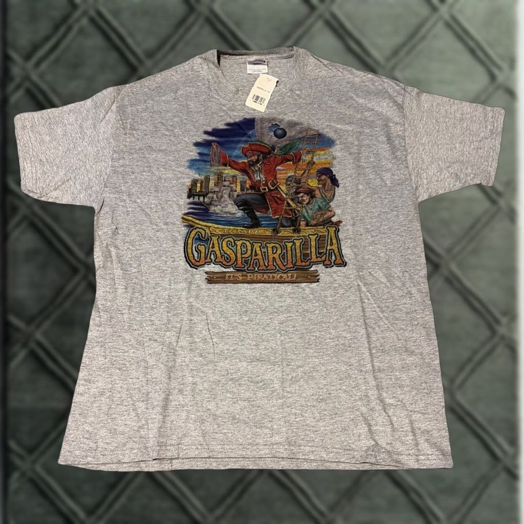 Hanes VINTAGE Gasparilla Pirate Festival Tampa Florida New With Tags T-Shirt Large Y2K Size US L / EU 52-54 / 3 - 1 Thumbnail