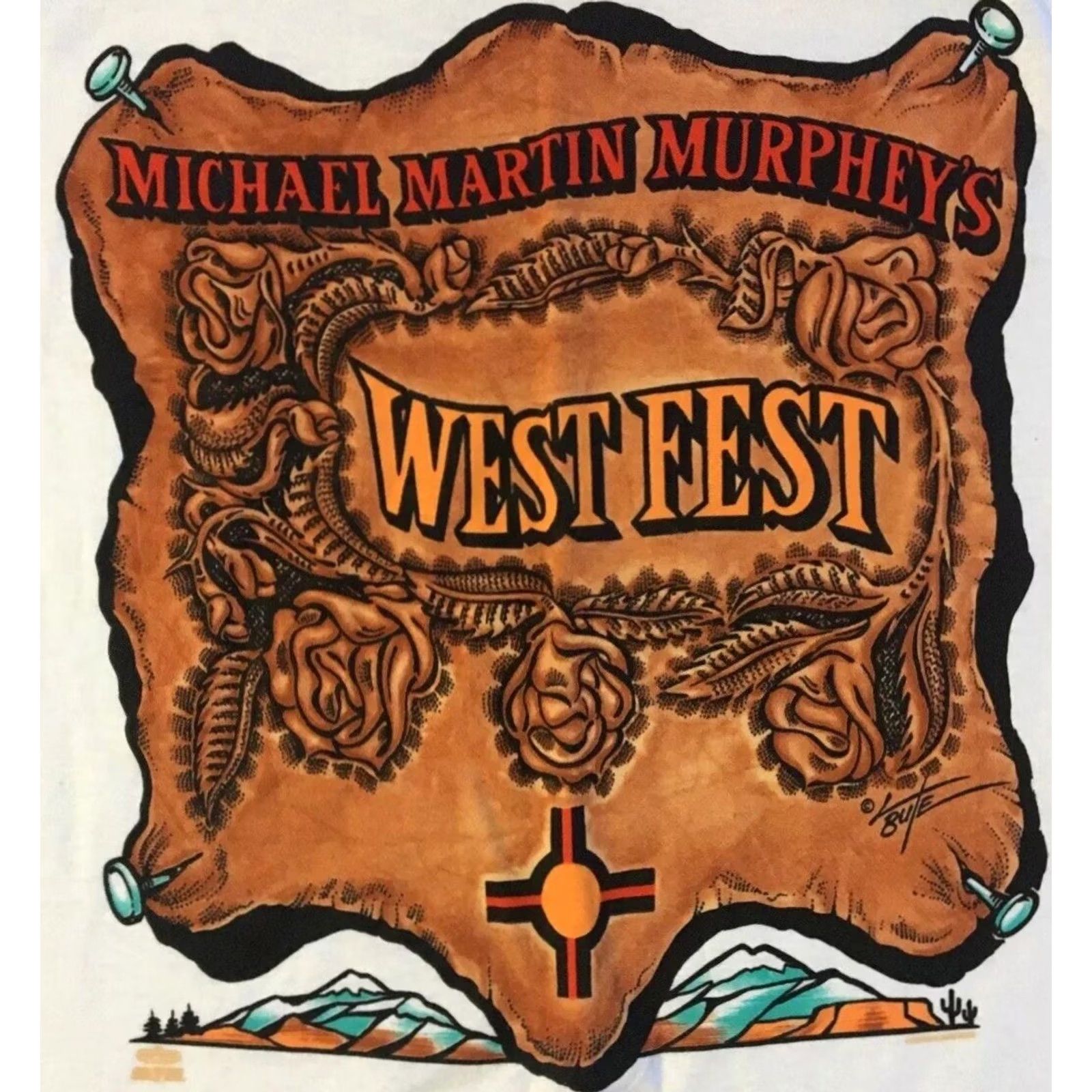 Vintage VINTAGE Michael Martin Murphey Autographed Shirt L Country Music Tour Grunge 80s 90s Cowboy Band Concert Mens White Size US L / EU 52-54 / 3 - 3 Thumbnail