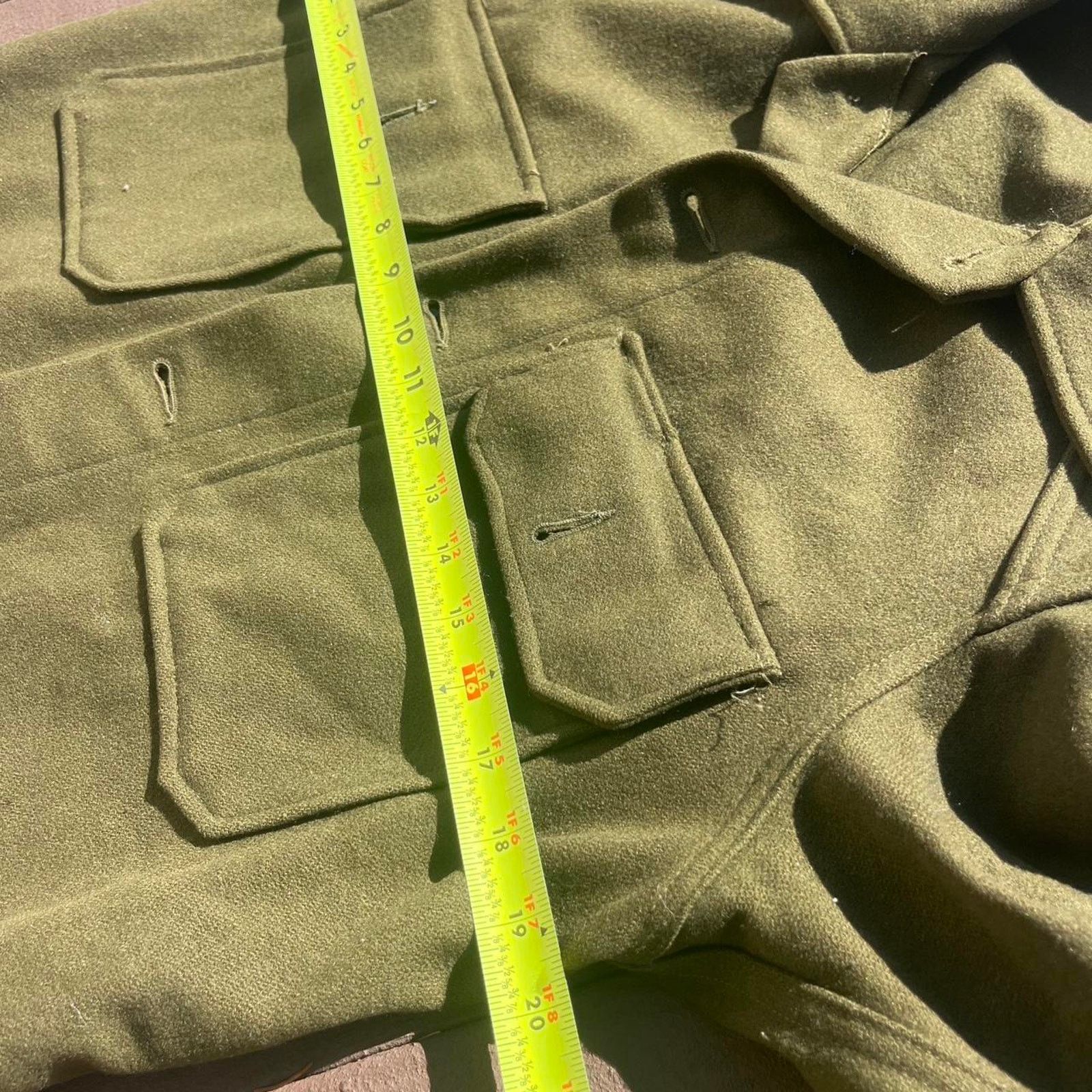 American Apparel True Vintage Wool WW2 Military button up jacket Size US M / EU 48-50 / 2 - 5 Thumbnail