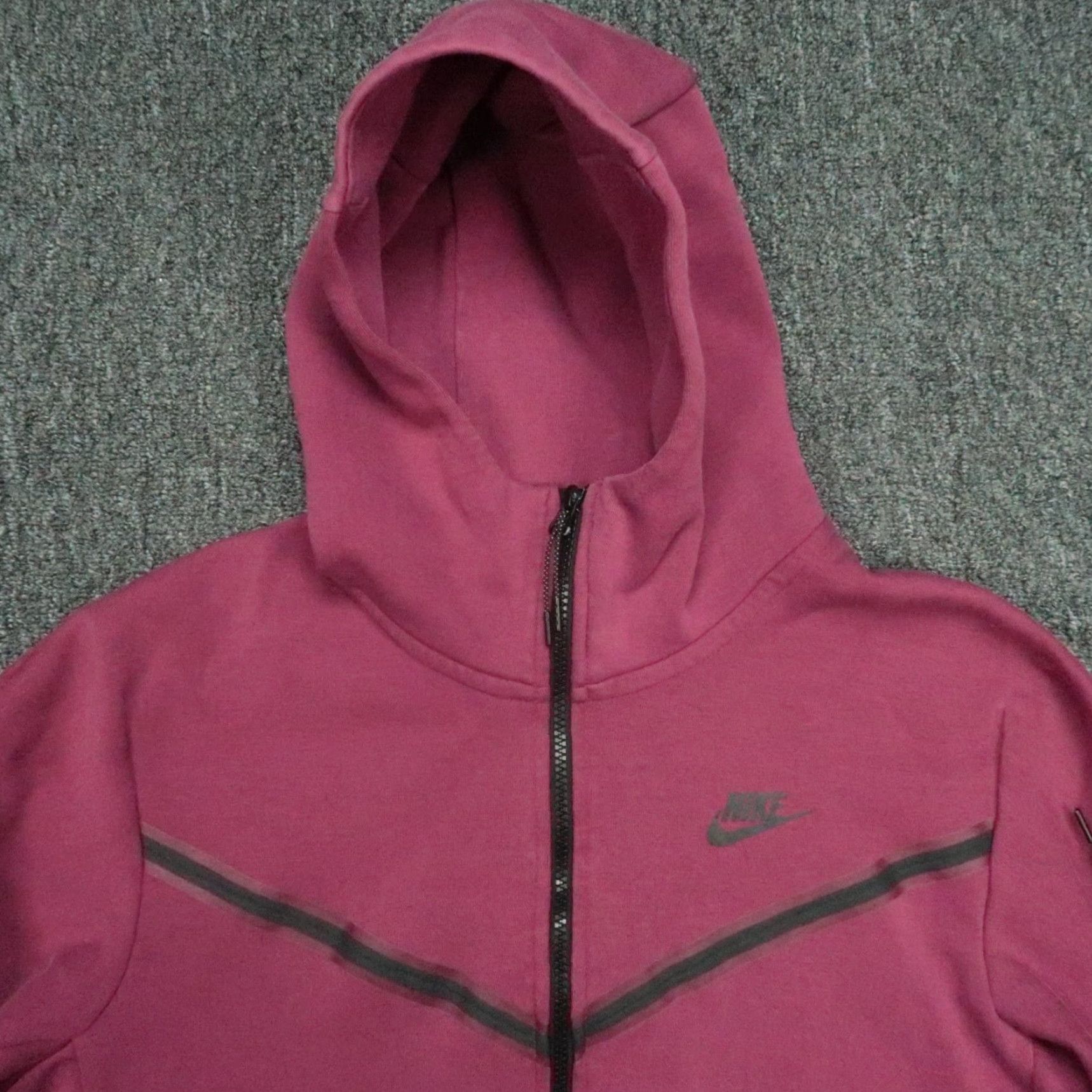 Nike Nike Hoodie Men M Rosewood Black Sportswear Full Zip Hooded Pockets Size US M / EU 48-50 / 2 - 2 Thumbnail