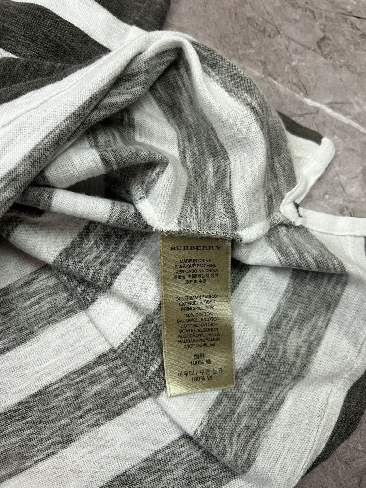 Burberry Burberry Striped Polo Shirt Size US XL / EU 56 / 4 - 3 Thumbnail