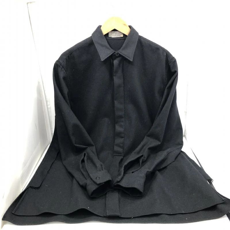Yohji Yamamoto Pour Homme 90s archive wool melton long shirts Size US M / EU 48-50 / 2 - 3 Thumbnail