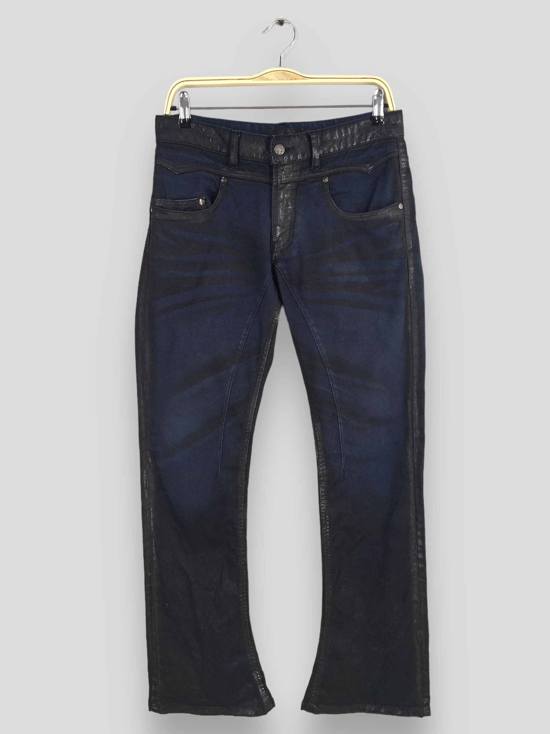 JACKROSE Size 27x30.5 Jackrose Japan Dirty Flared Bootcut Jeans S1075 Size 27" / US 4 / IT 40 - 1 Thumbnail