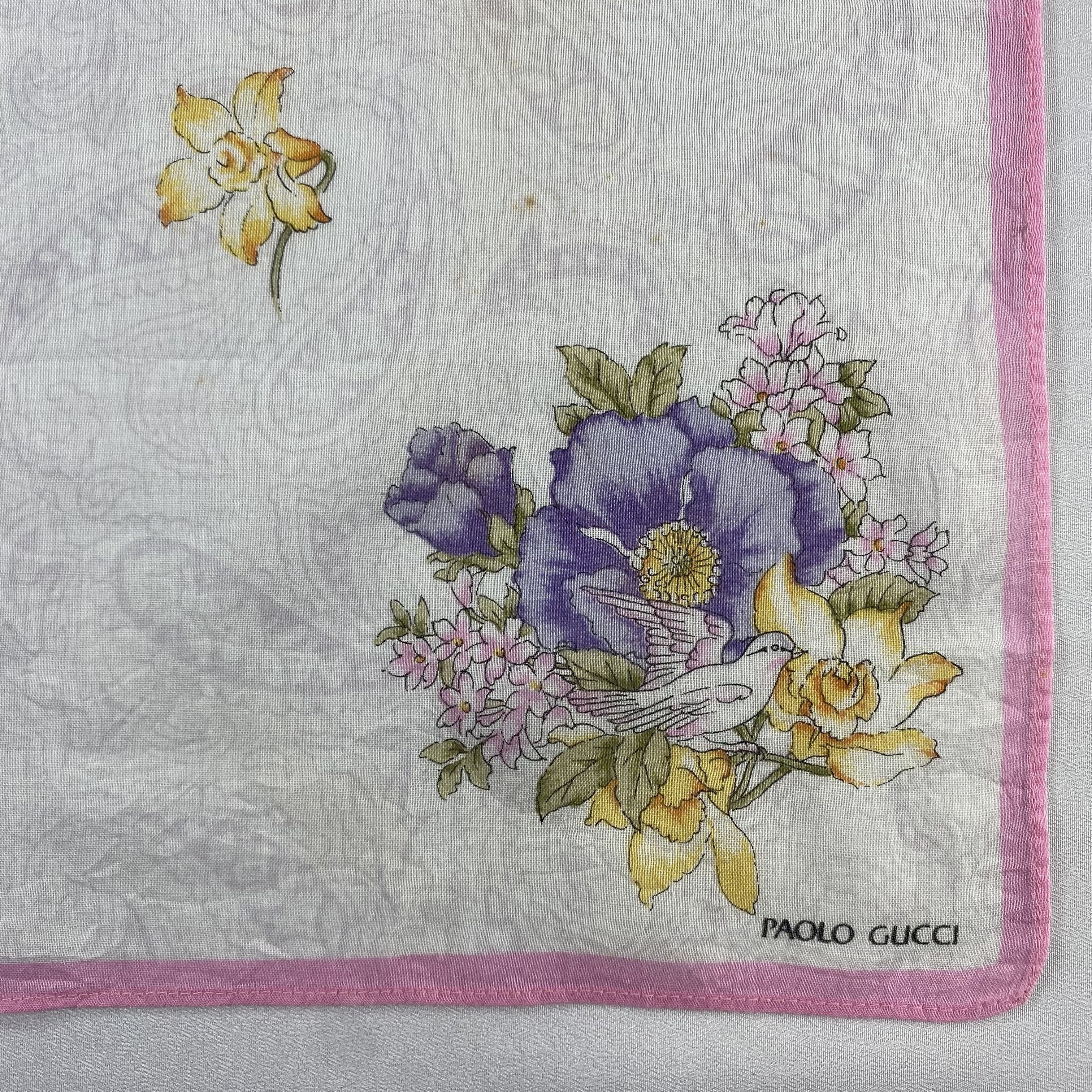 Paolo Gucci × Vintage Paolo Gucci Handkerchief / Bandana / Handkerchief-P1938 Size ONE SIZE - 3 Thumbnail