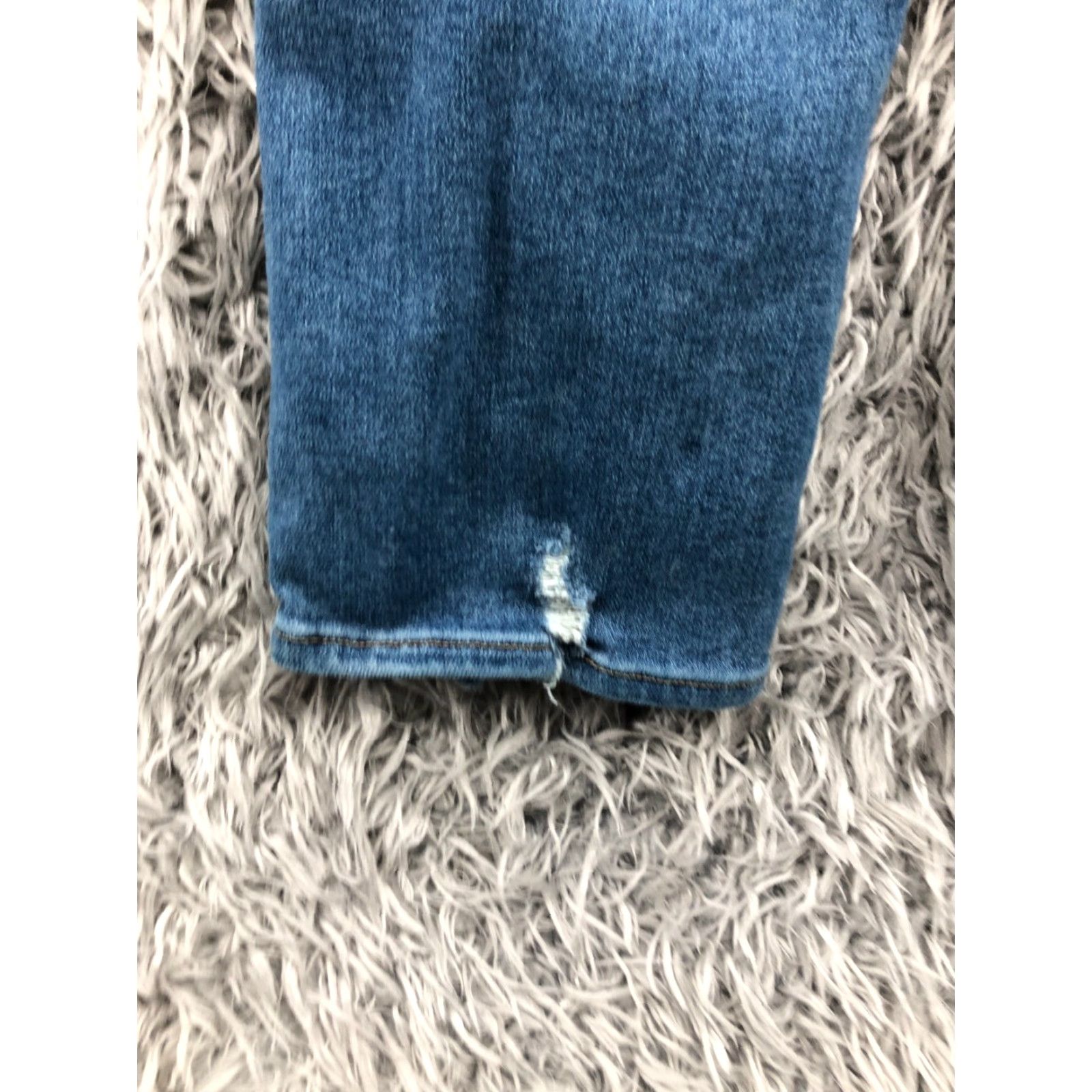 Vintage JUST BLACK Jeans Size 26 Womens Medium Wash Blue Regular Fit 5-Pocket Denim Straight Look Jeans Mens Womens Girls Size 26" / US 2 / IT 38 - 7 Thumbnail