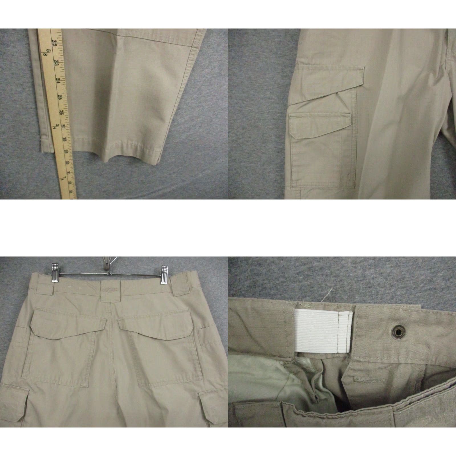 Vintage Tru-Spec Cargo Pants 34x30 Brown Stretch Military Police Tactical Rip Stop Pants Mens Size US 34 / EU 50 - 8 Thumbnail
