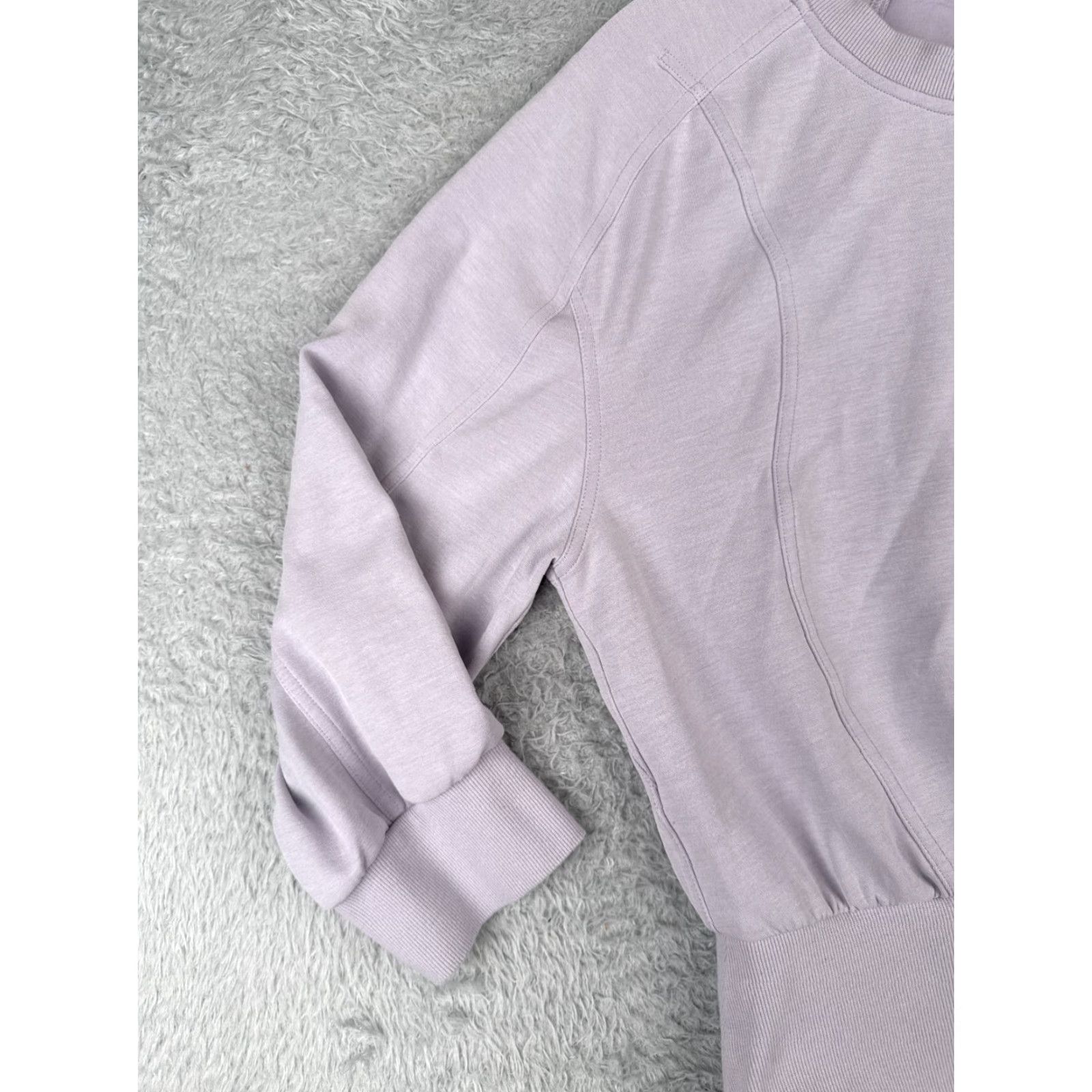 Lululemon Lululemon Sweater Womens 10 Pullover Crew Neck Long Sleeve Purple Polyester Wool Blend 90s Style Casual Seasonal Womens Size L / US 10 / IT 46 - 3 Thumbnail