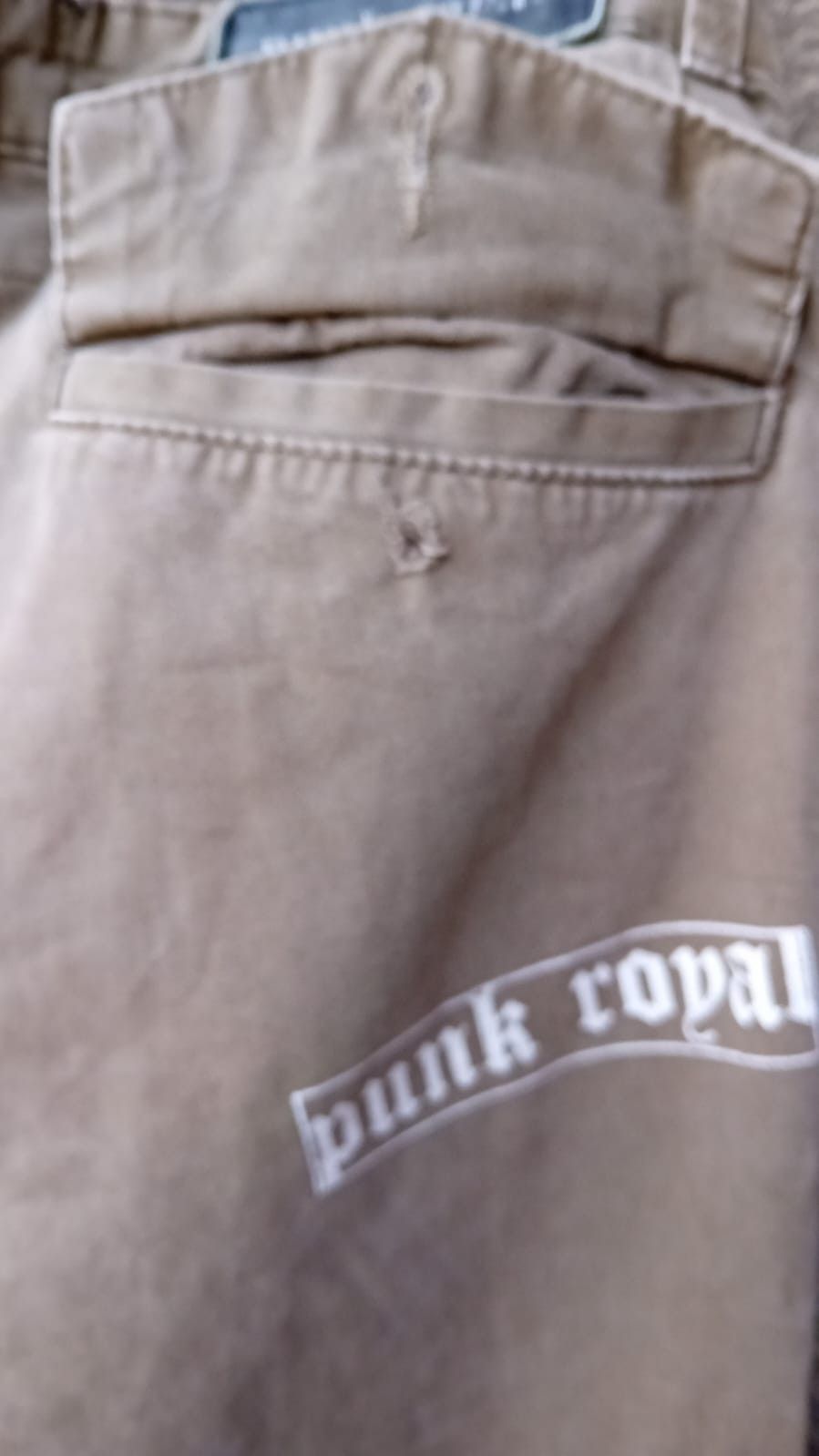 Other Punk Royal Pants Army Green Cargo Zipper Hems Goth W-41 cm Size US 31 - 8 Thumbnail