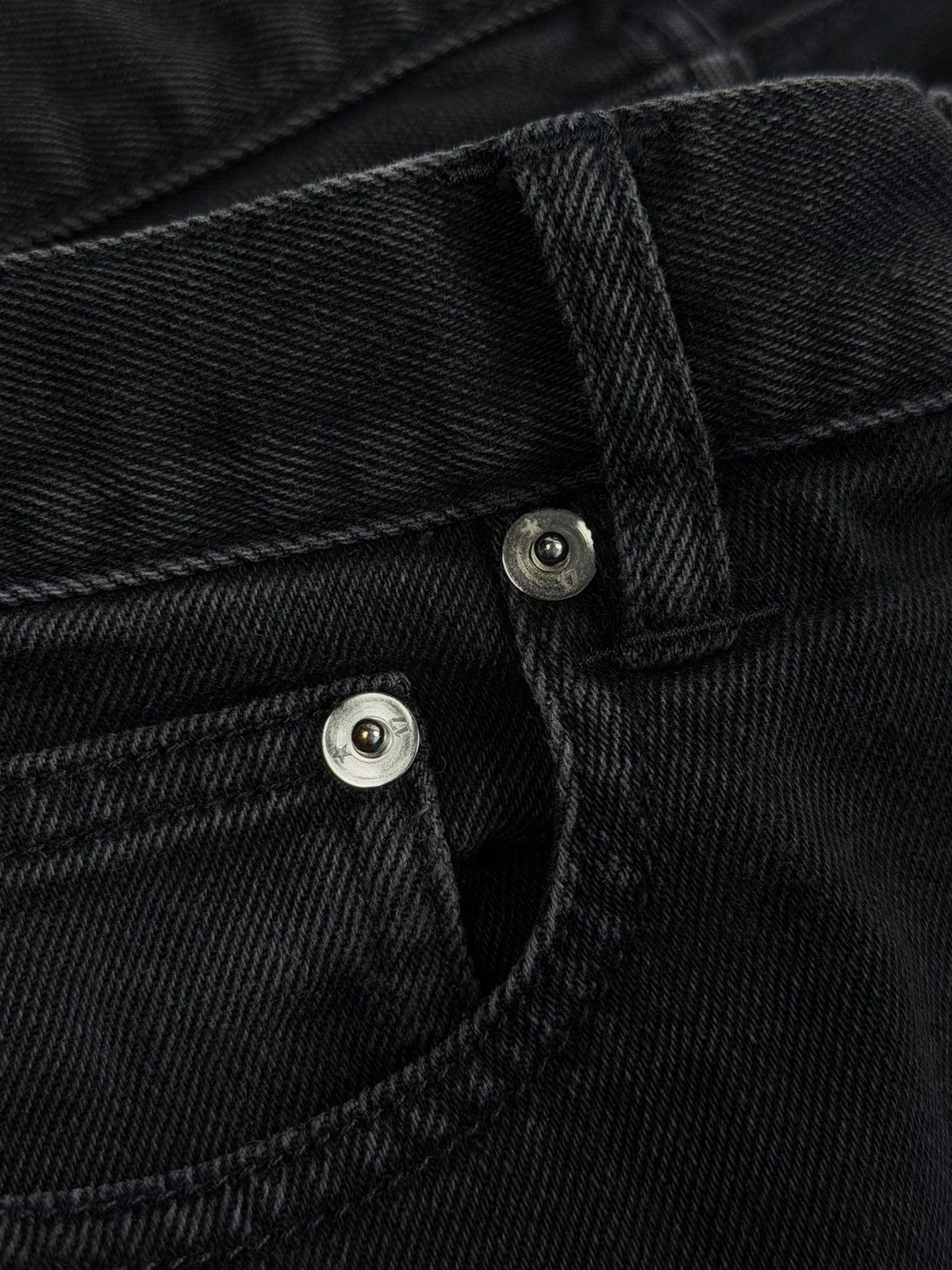Givenchy Givenchy Zip Biker Black Jeans Washed Moto Archive Designer Size US 30 / EU 46 - 19 Thumbnail