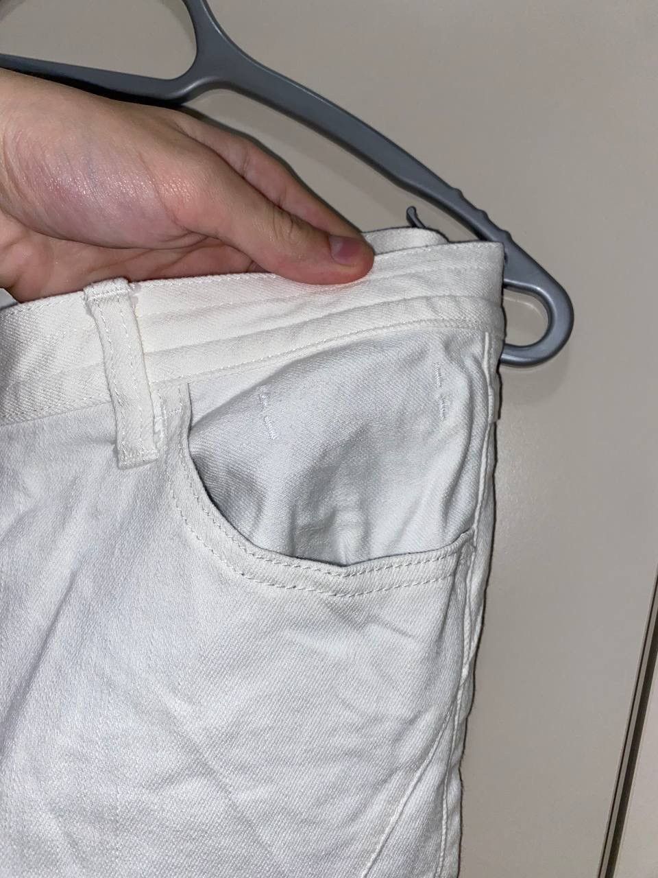 Number (N)ine × Playboy Number Nine x Playboy SS15 White Denim Jeans Very Rare Size US 32 / EU 48 - 4 Thumbnail