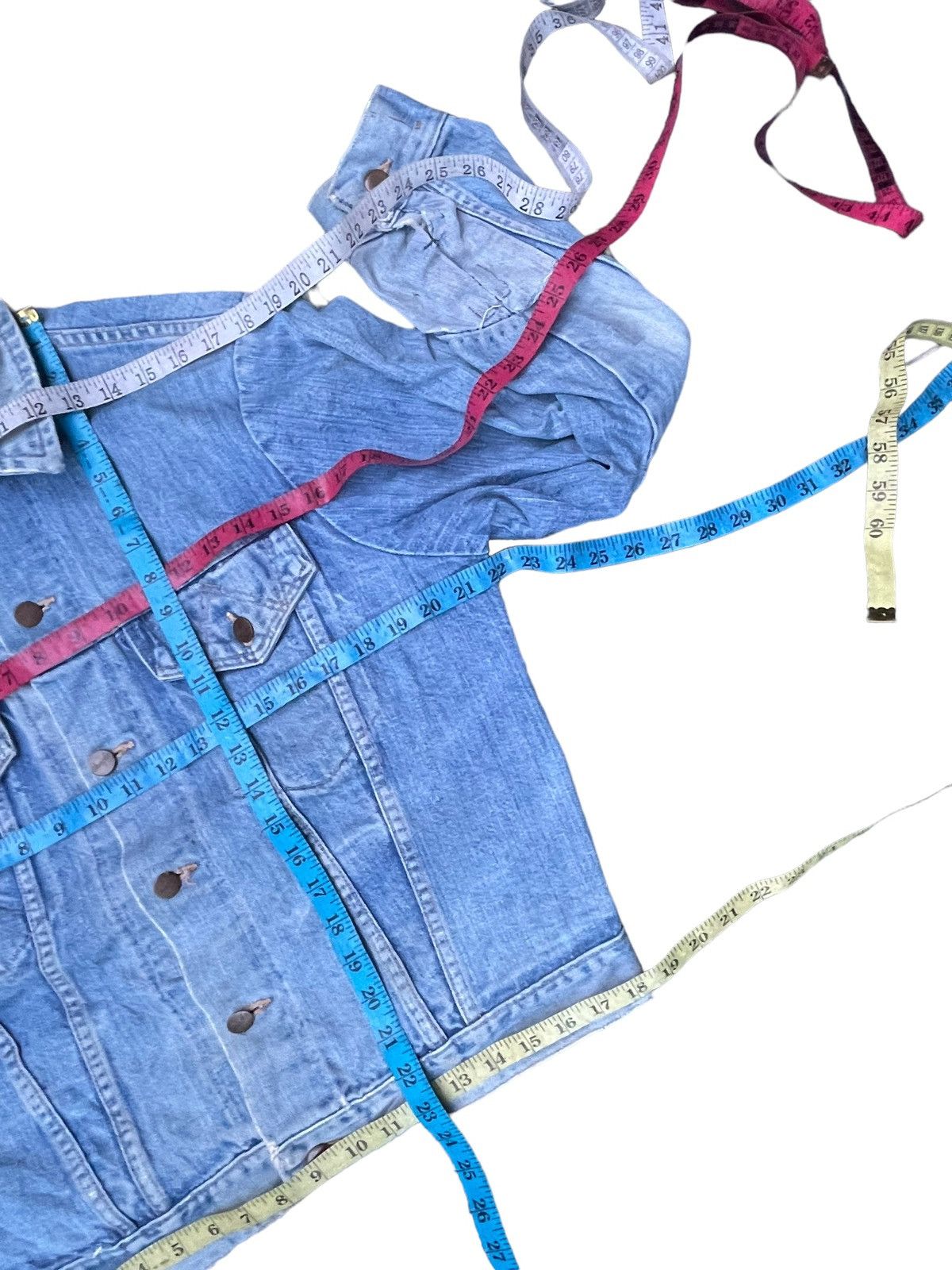 Vintage Vintage 70’s Wrangler Distresed Denim Jacket Size US L / EU 52-54 / 3 - 11 Thumbnail