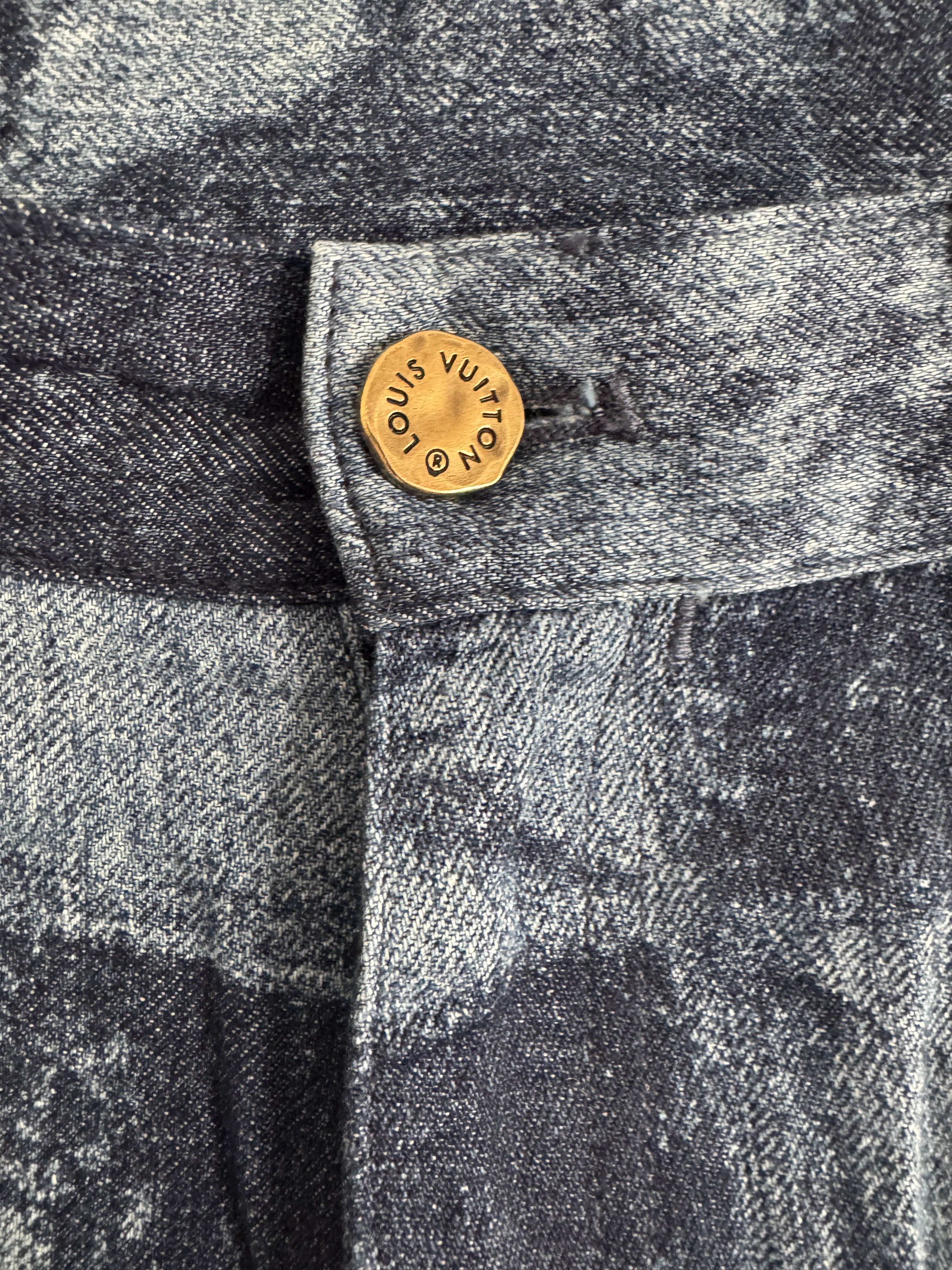 Louis Vuitton Louis Vuitton Salt Damier Print Denim Jeans Size US 36 / EU 52 - 9 Thumbnail