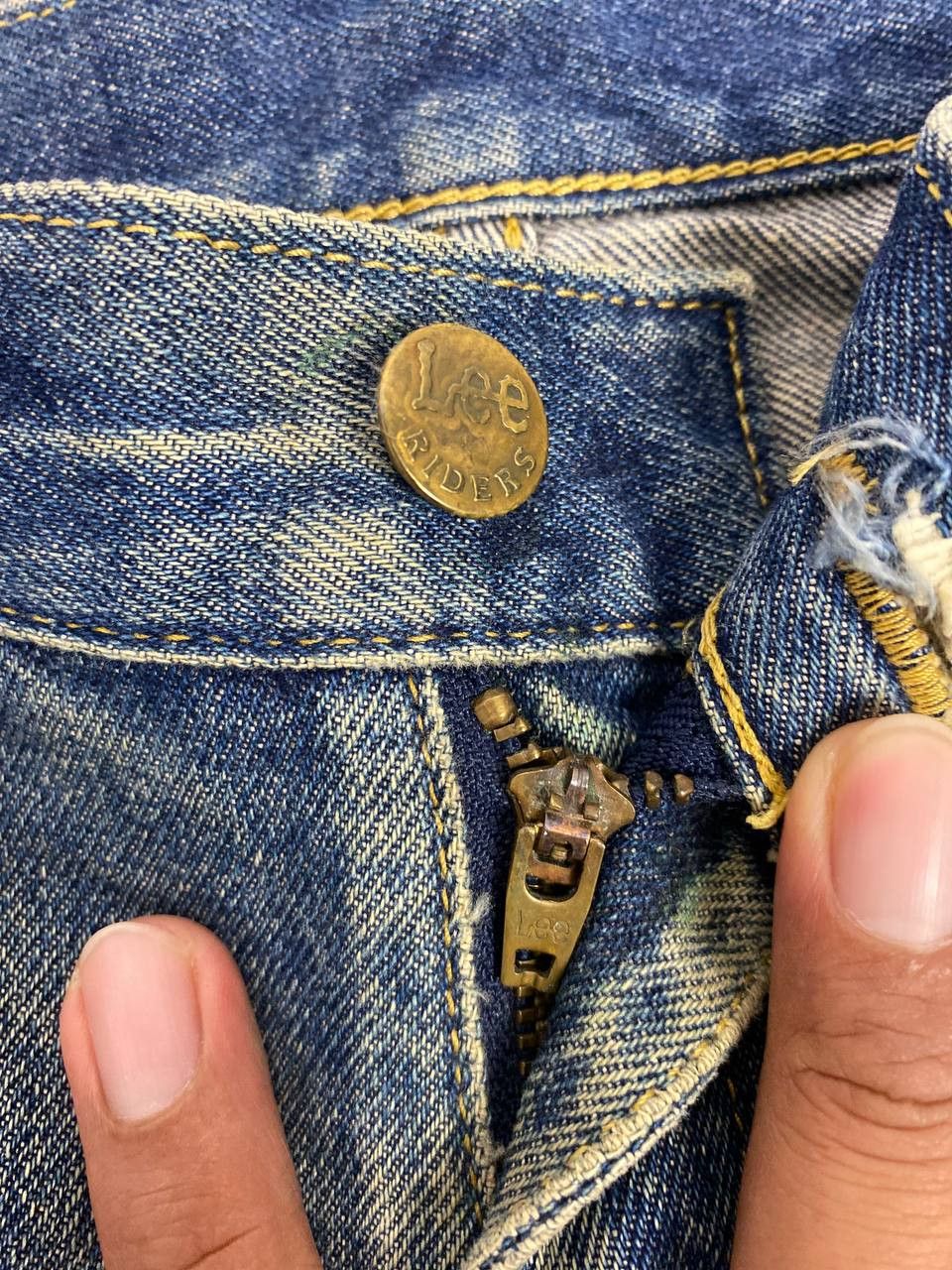 Lee vintage lee riders distressed denim nice design Size US 32 / EU 48 - 15 Thumbnail