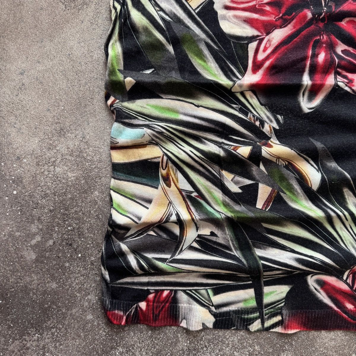 Escada Escada Floral Print Wool Blouse / Sleeveless Top Size S / US 4 / IT 40 - 5 Thumbnail