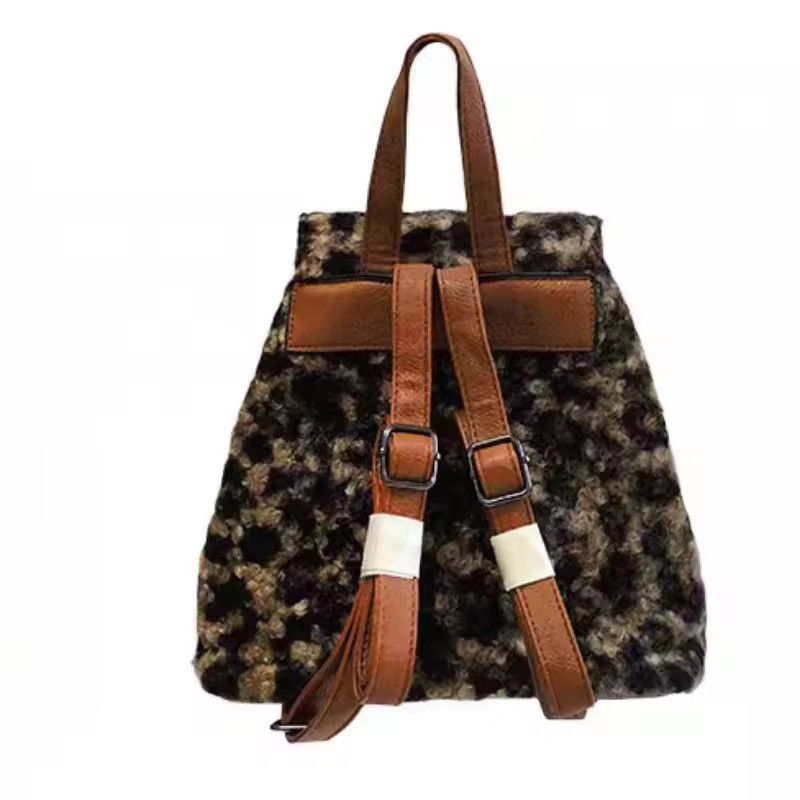Other Leopard Punk Goth Embroidery Small Streetwear Cross Backpack Size ONE SIZE - 4 Thumbnail