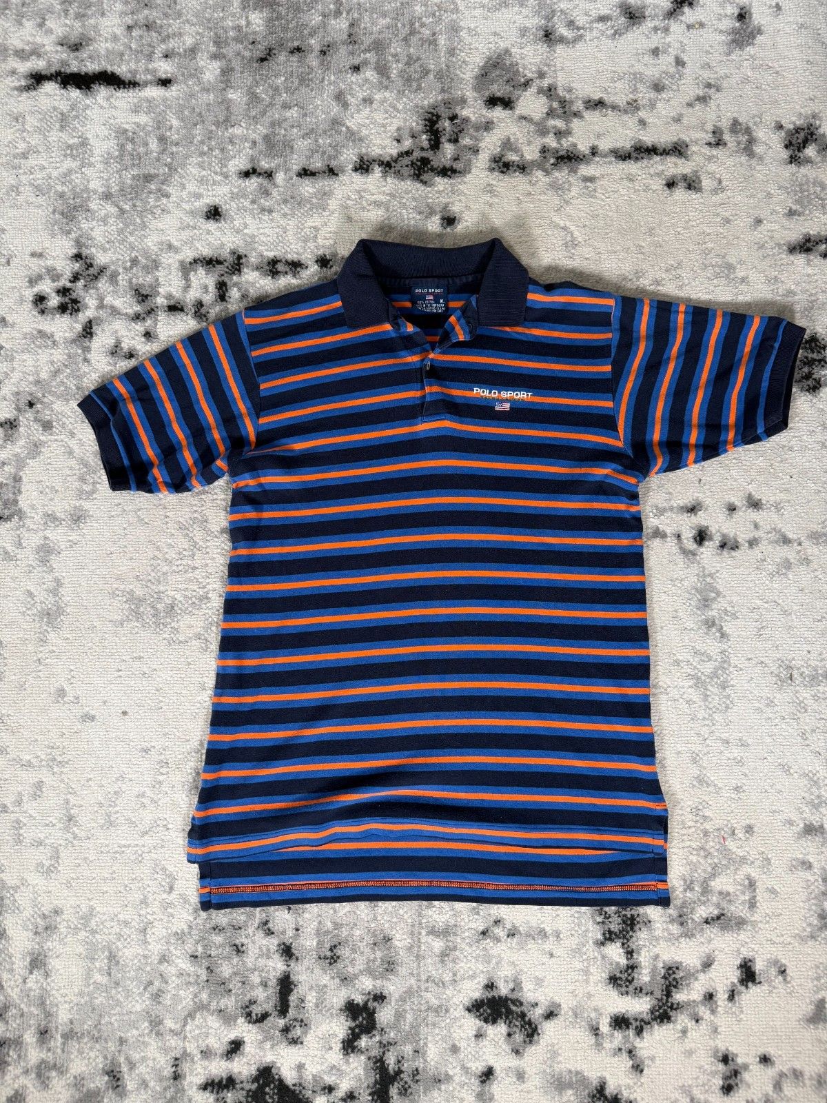Polo Ralph Lauren Vintage 90s Polo Sport Ralph Lauren Striped Polo Shirt Size US XL / EU 56 / 4 - 1 Thumbnail