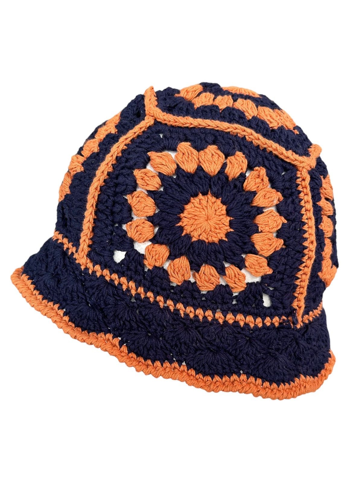 Japanese Brand × Vintage Crochet Knitted handmade Hats Rare ☠️☠️ Size ONE SIZE - 1 Thumbnail