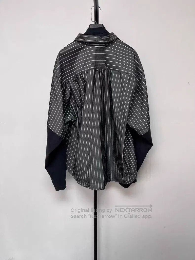 Balenciaga Balenciaga Striped Layered Button-Down Long Sleeve Shirt Size US M / EU 48-50 / 2 - 2 Thumbnail