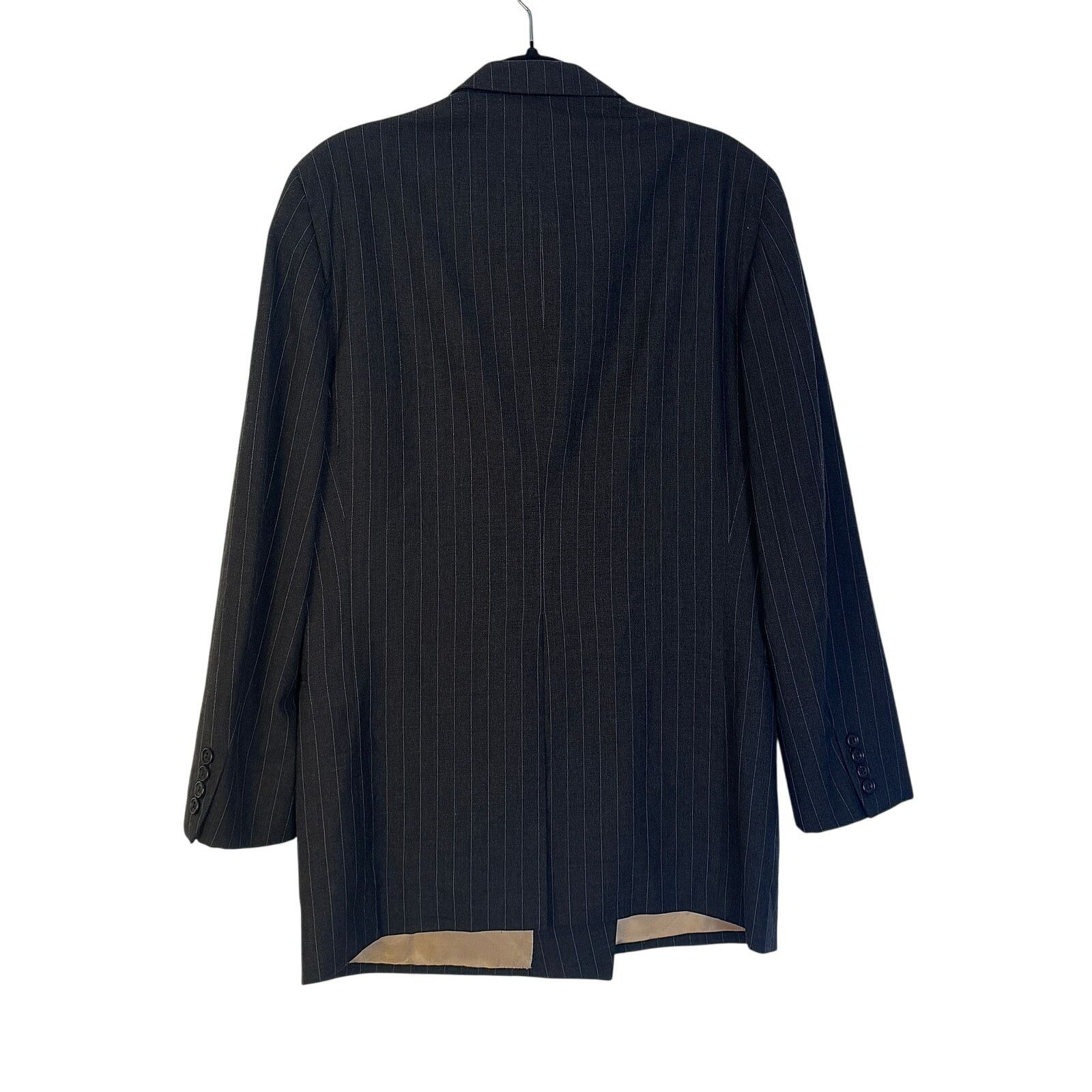 Paul Stuart Paul Stuart All Year Wool Double Breasted Stripe Suit Size 40L - 2 Thumbnail