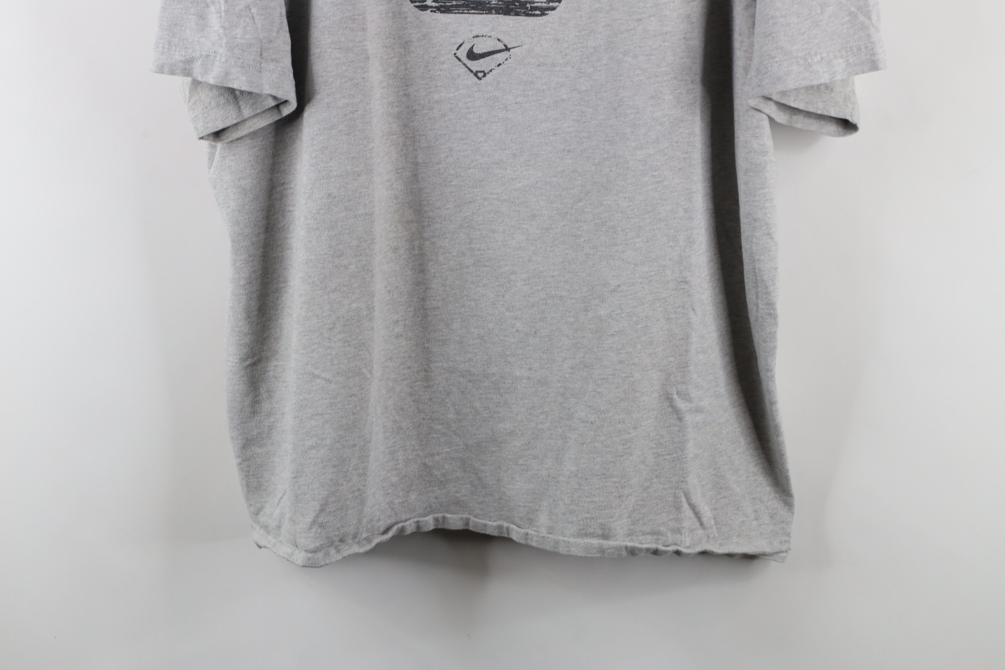 Nike × Vintage Vintage Nike Baseball Scott Center Swoosh T-Shirt Gray Size US XL / EU 56 / 4 - 3 Thumbnail