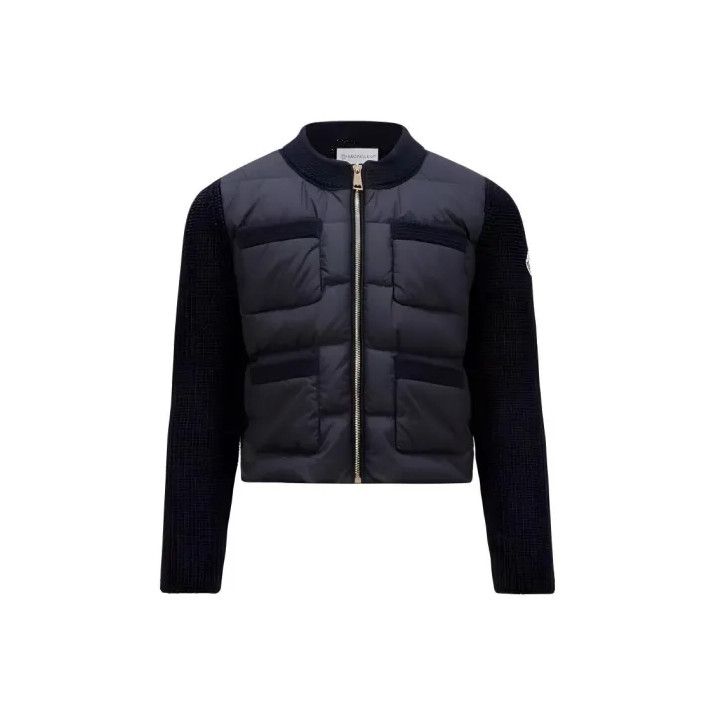 Moncler Moncler Kids Night Blue Logo Puffer Jacket Size US S / EU 44-46 / 1 - 1 Thumbnail