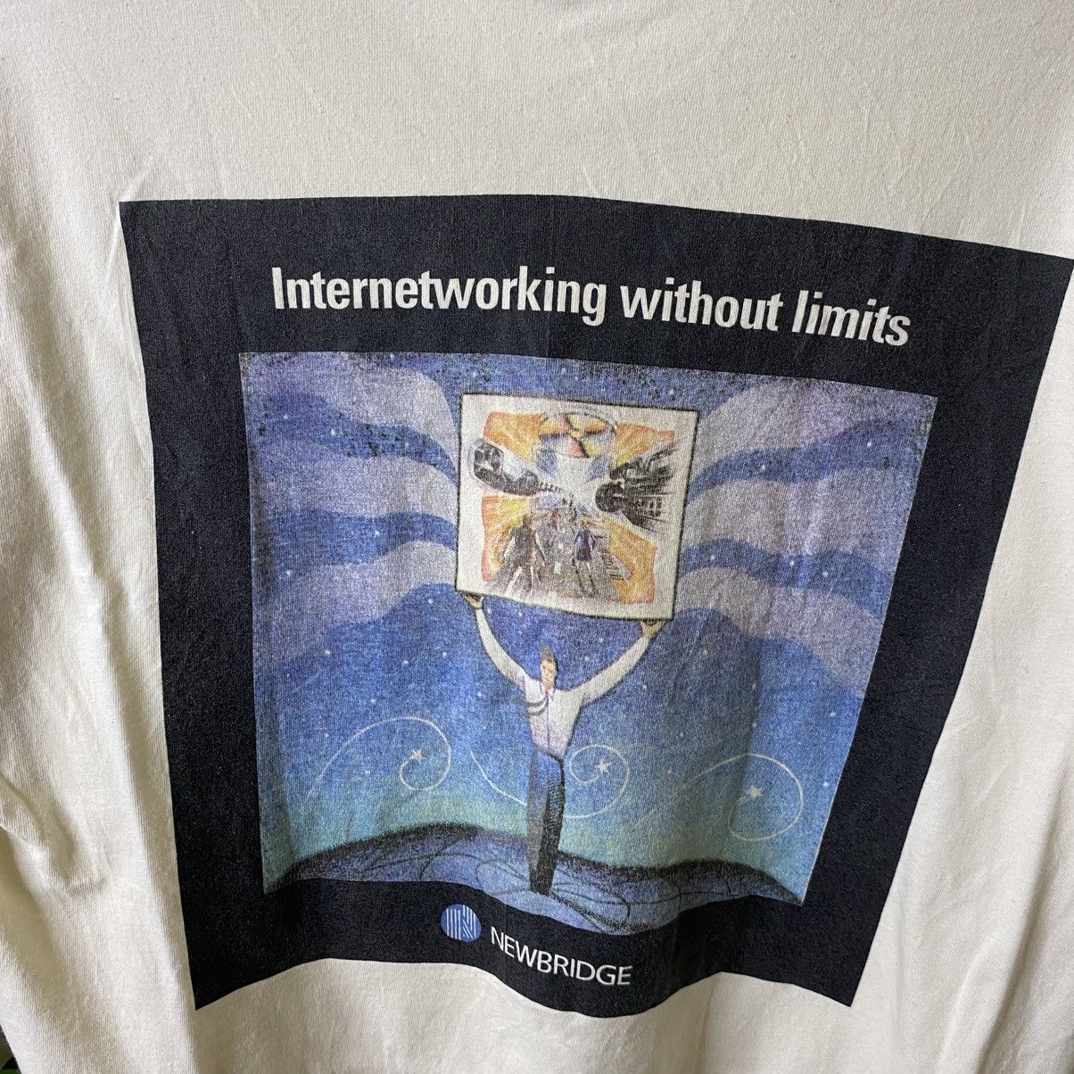 Vintage 1990s Newbridge Internetworking Without Limits Tech Promo T Size US L / EU 52-54 / 3 - 2 Thumbnail