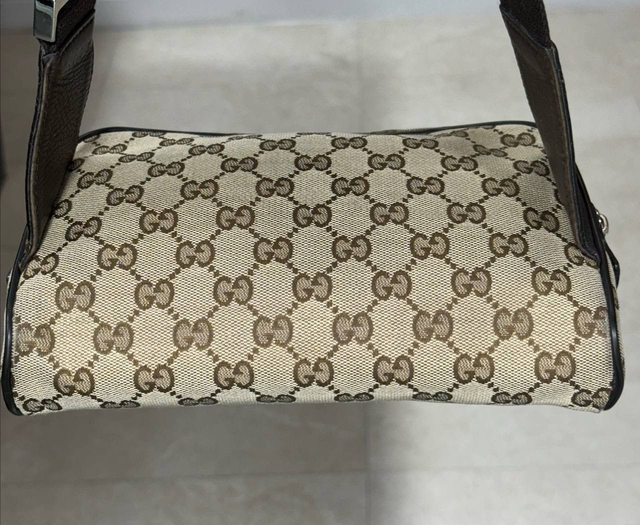 Gucci Gucci Belt Bag Fanny Pack GG Waist Brown Beige Canvas Clutch Size ONE SIZE - 2 Thumbnail
