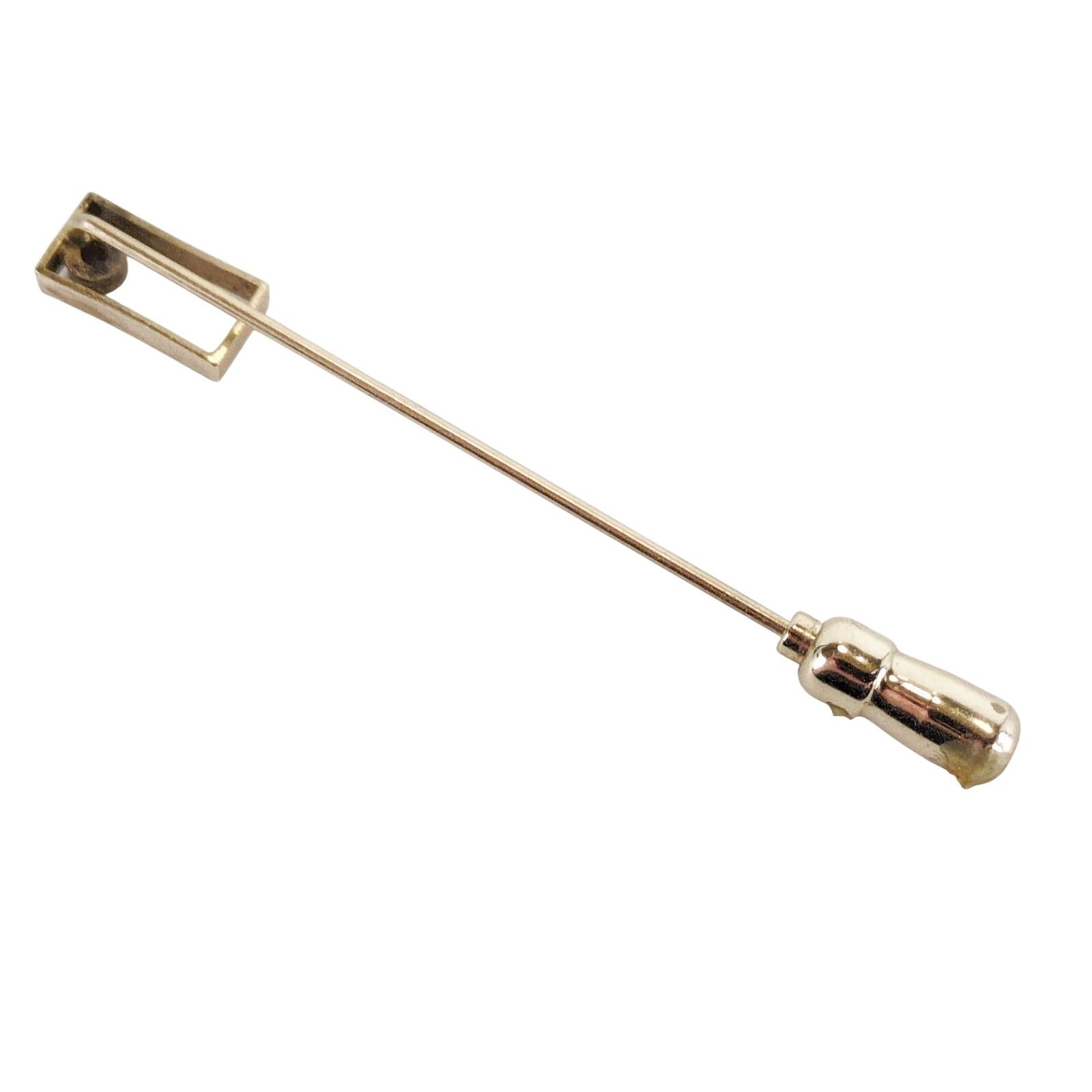 Vintage Anson Men's 12K GF Tie Tack Screw-Back Pin Gold Faceted Size ONE SIZE - 5 Thumbnail