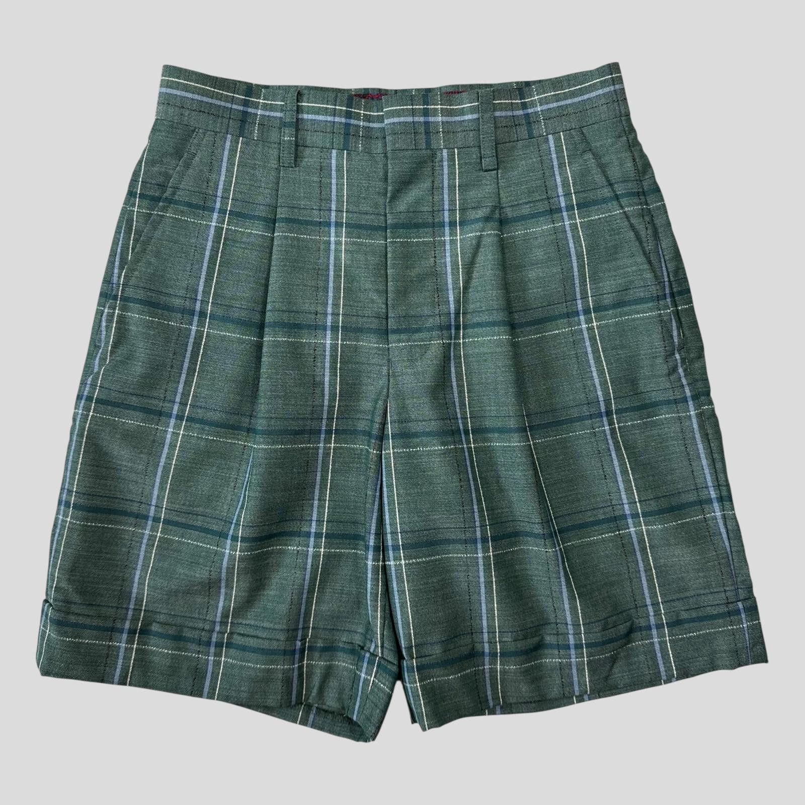 Junya Watanabe Junya Watanabe by CDG 2012 Checkered Mohair Wool Shorts - S Size 28" / US 6 / IT 42 - 1 Thumbnail