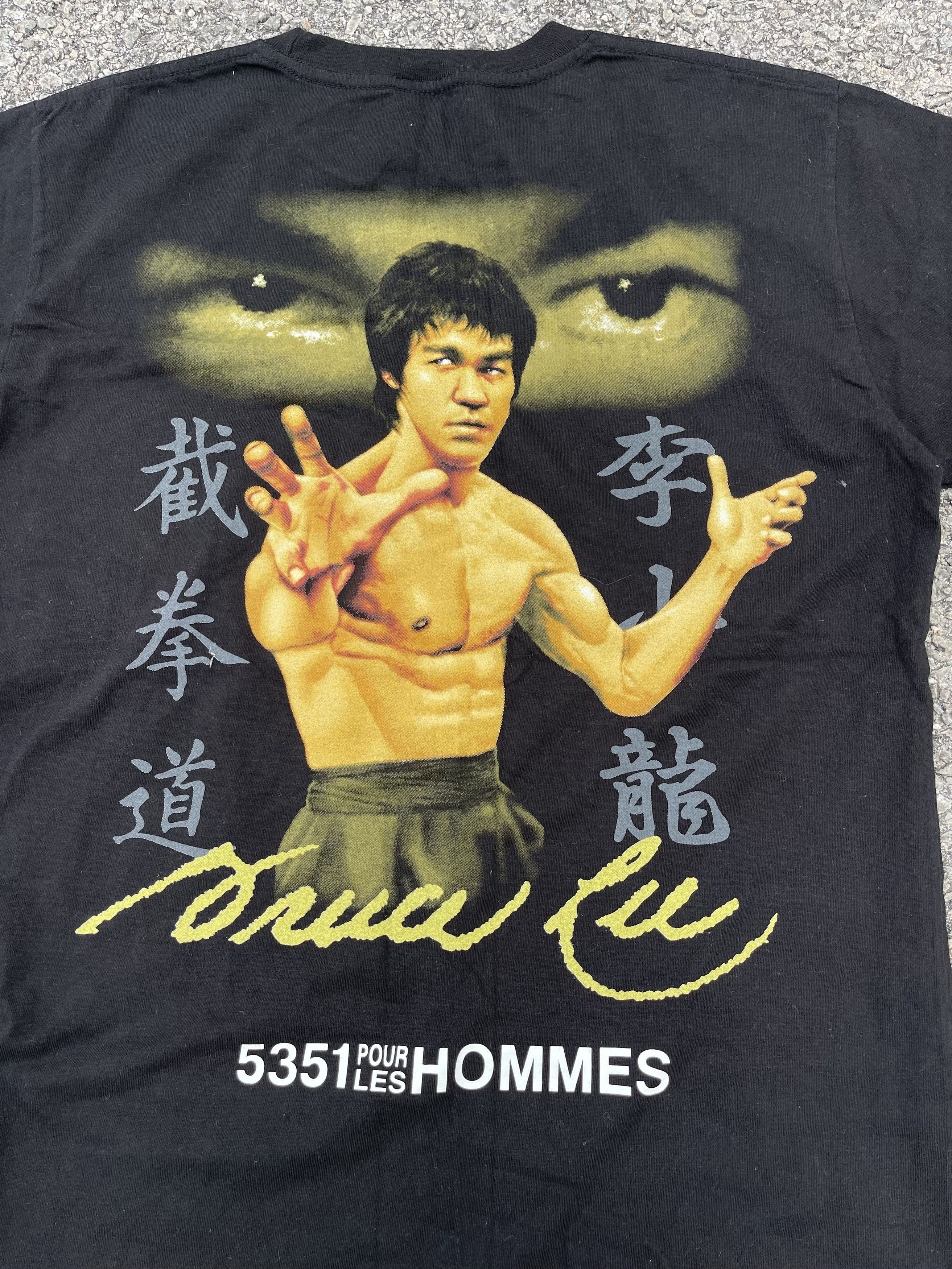 5351 POUR LES HOMMES × Vintage Vintage 5351 Pour Les Hommes x Bruce Lee Black Tee Size M Size US M / EU 48-50 / 2 - 6 Thumbnail