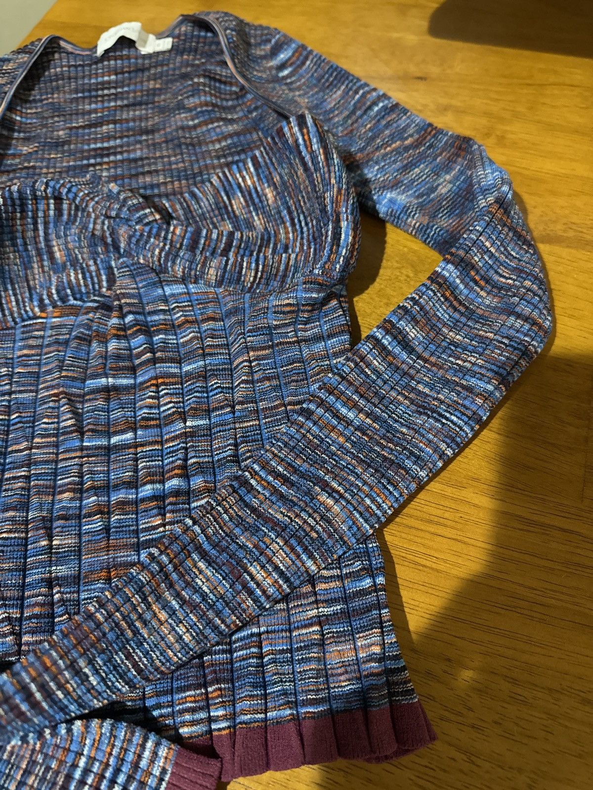 Jonathan Simkhai Jonathan Simkhai multi blue space dyed twist front sweater Size XS / US 0-2 / IT 36-38 - 3 Thumbnail