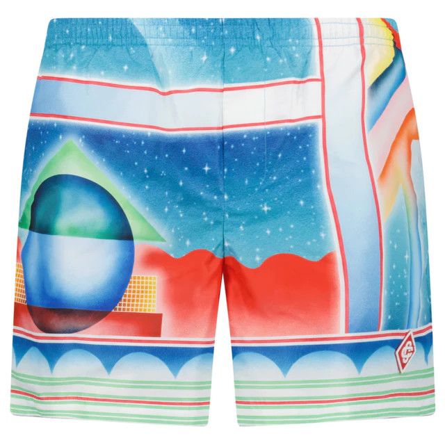 Casablanca o1mle0626 Galaxy Court Printed Swim Shorts in Multicolor Size US 36 / EU 52 - 1 Thumbnail