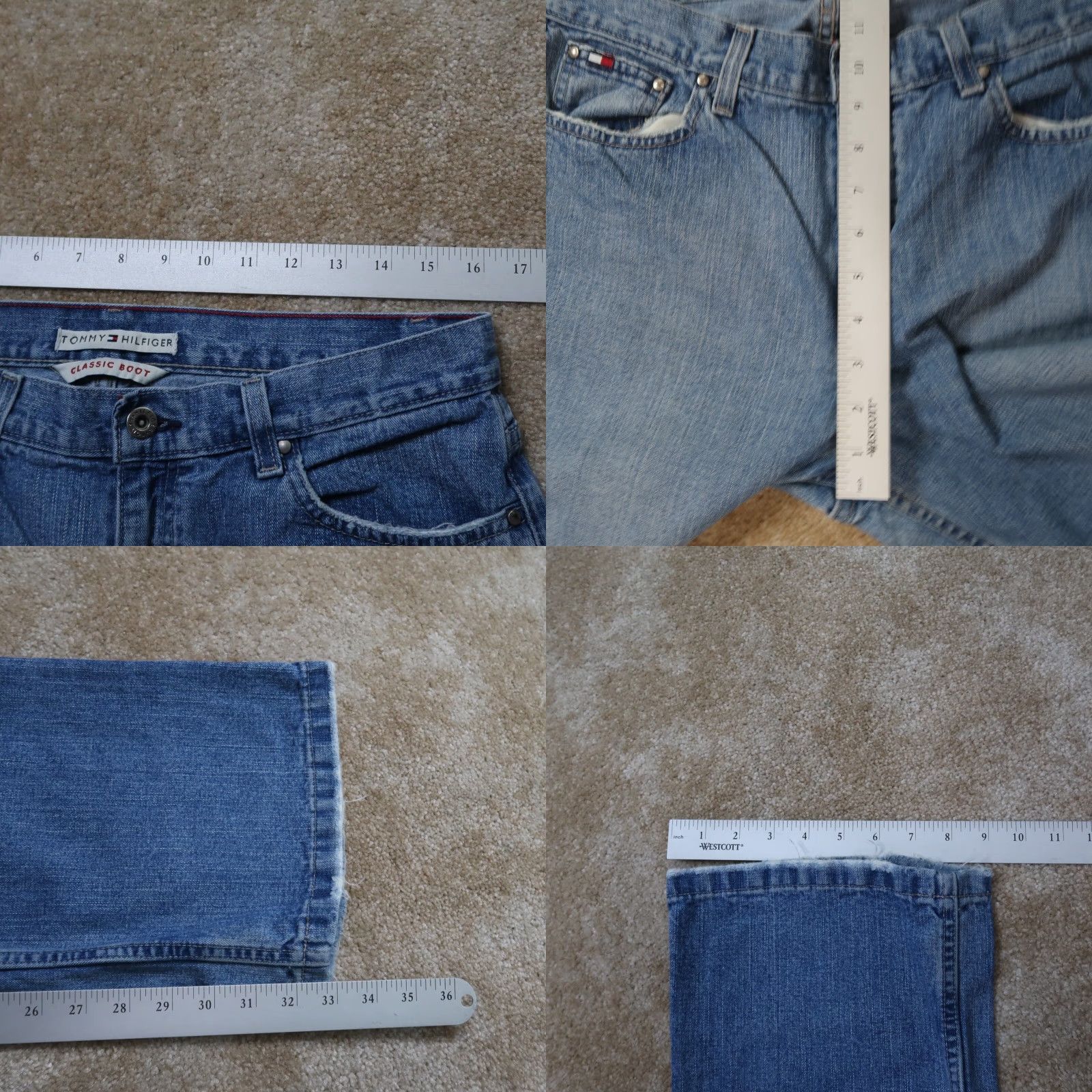 Tommy Hilfiger Tommy Hilfiger Bootcut Jeans Women's 12 Blue Denim High Rise Size 34" / US 12 / IT 48 - 8 Thumbnail