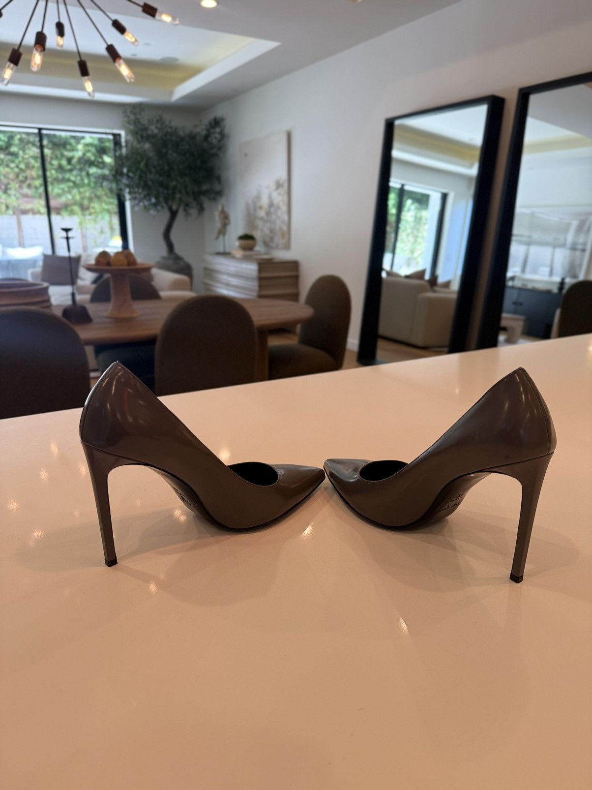 Yves Saint Laurent Grey heel pumps Size US 12 / IT 42 - 13 Thumbnail