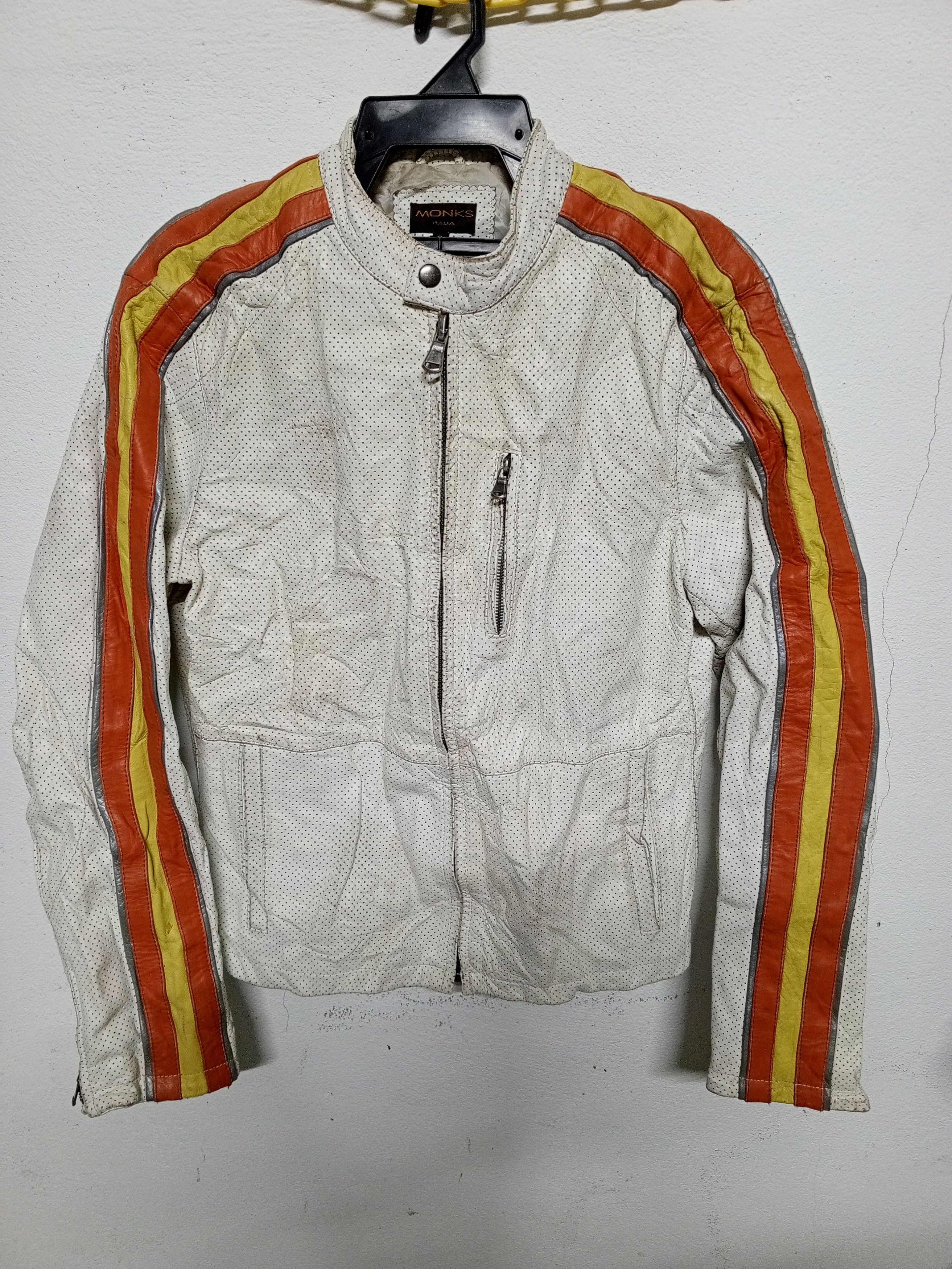 Other MONKS LEATHER JACKET NICE Size US M / EU 48-50 / 2 - 1 Thumbnail