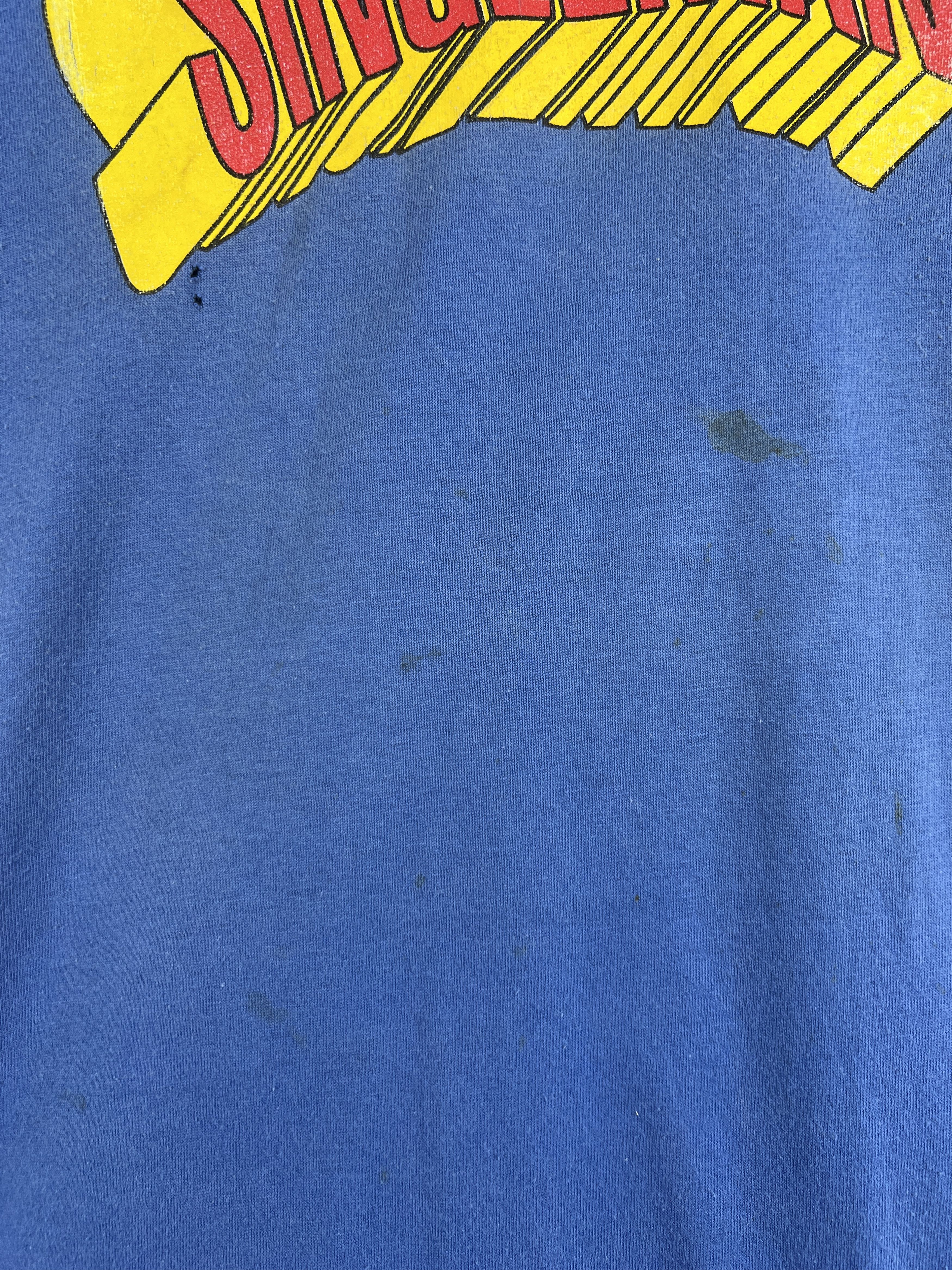 Vintage No.4737 Vintage Graphic Tee Singleman Superman Rip Off (L) Size US L / EU 52-54 / 3 - 5 Thumbnail