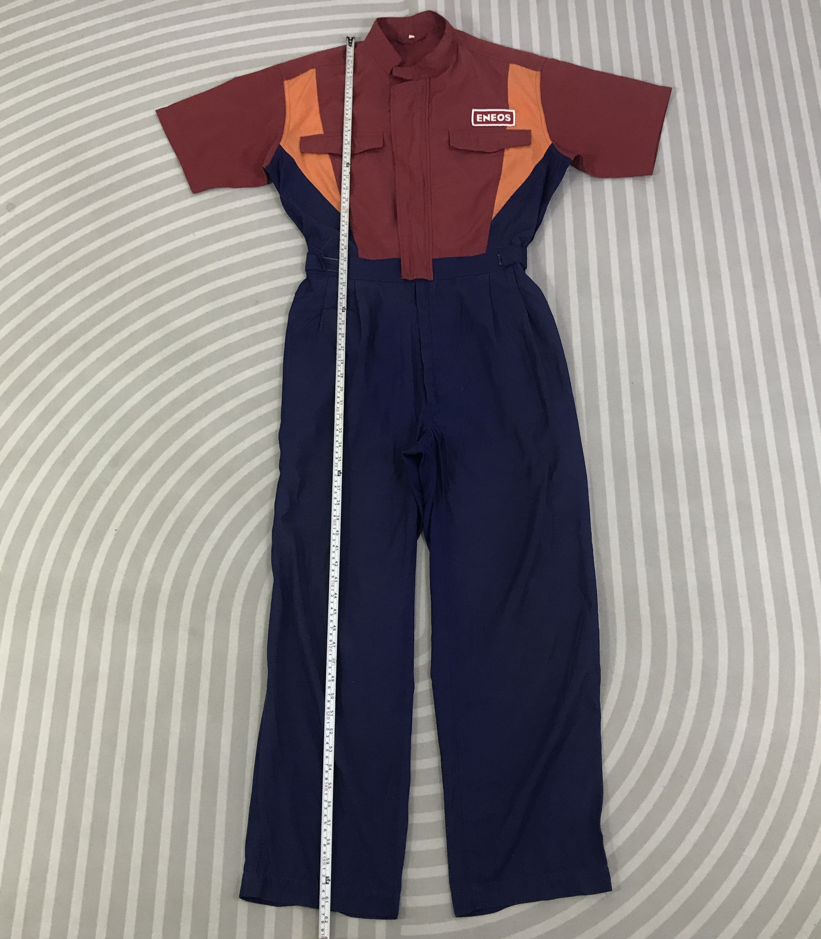 Japanese Brand Vintage Eneos oil Japan Coverall Jacket K122B1 Size US L / EU 52-54 / 3 - 7 Thumbnail