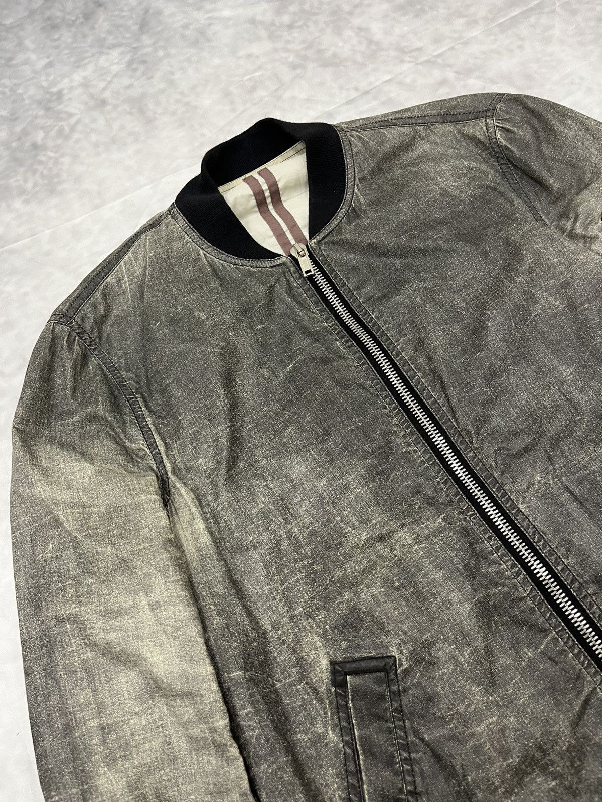 Rick Owens Rick Owens Drkshdw Rare Wet Asphalt MA-1 Bomber Jacket Size US S / EU 44-46 / 1 - 2 Thumbnail