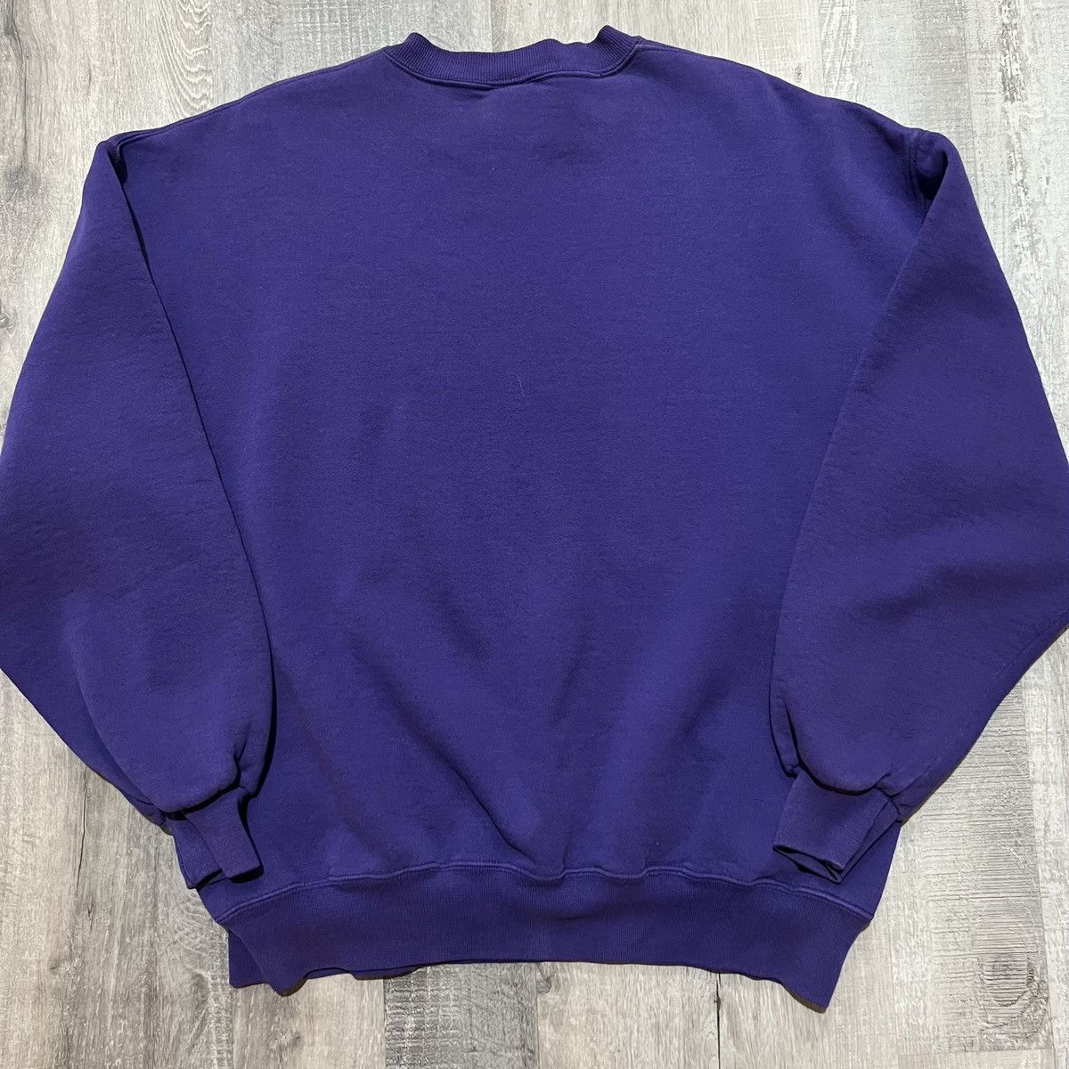 Russell Athletic × Vintage Russell Athletic VTG 90s Blank Purple Crewneck Sweatshirt Size US XL / EU 56 / 4 - 3 Thumbnail