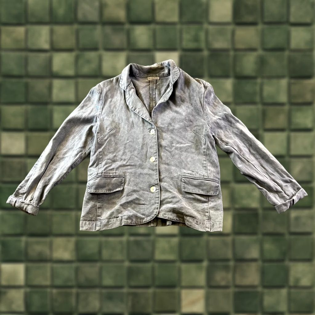 Denime VINTAGE Michael Glasser Basic Jacket Women's XL Gray Tencel Denim Preppy USA Size XL / US 12-14 / IT 48-50 - 1 Thumbnail