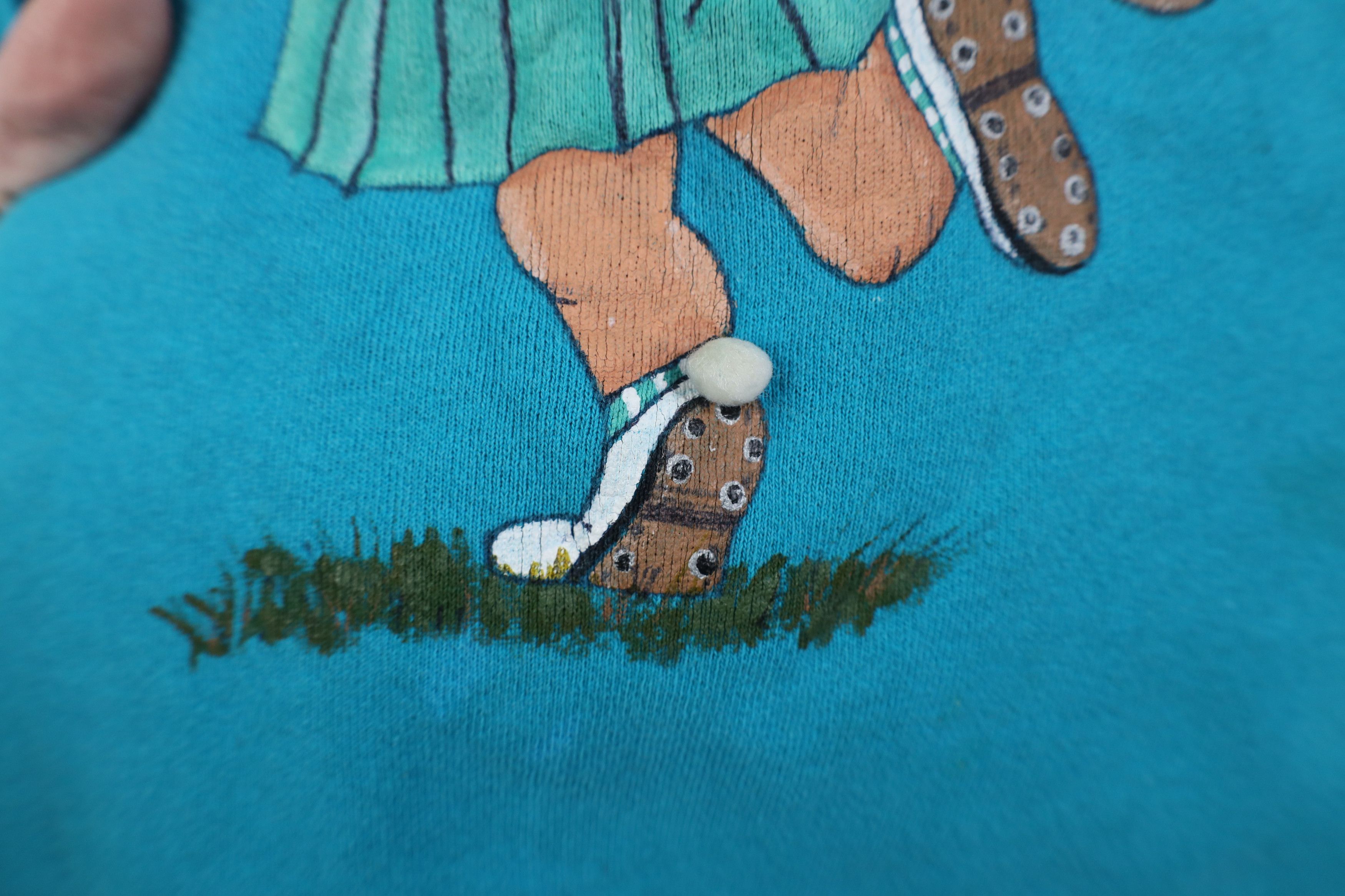 Vintage Vintage 90s Streetwear Hand Painted Golf Sweatshirt USA Size L / US 10 / IT 46 - 6 Thumbnail