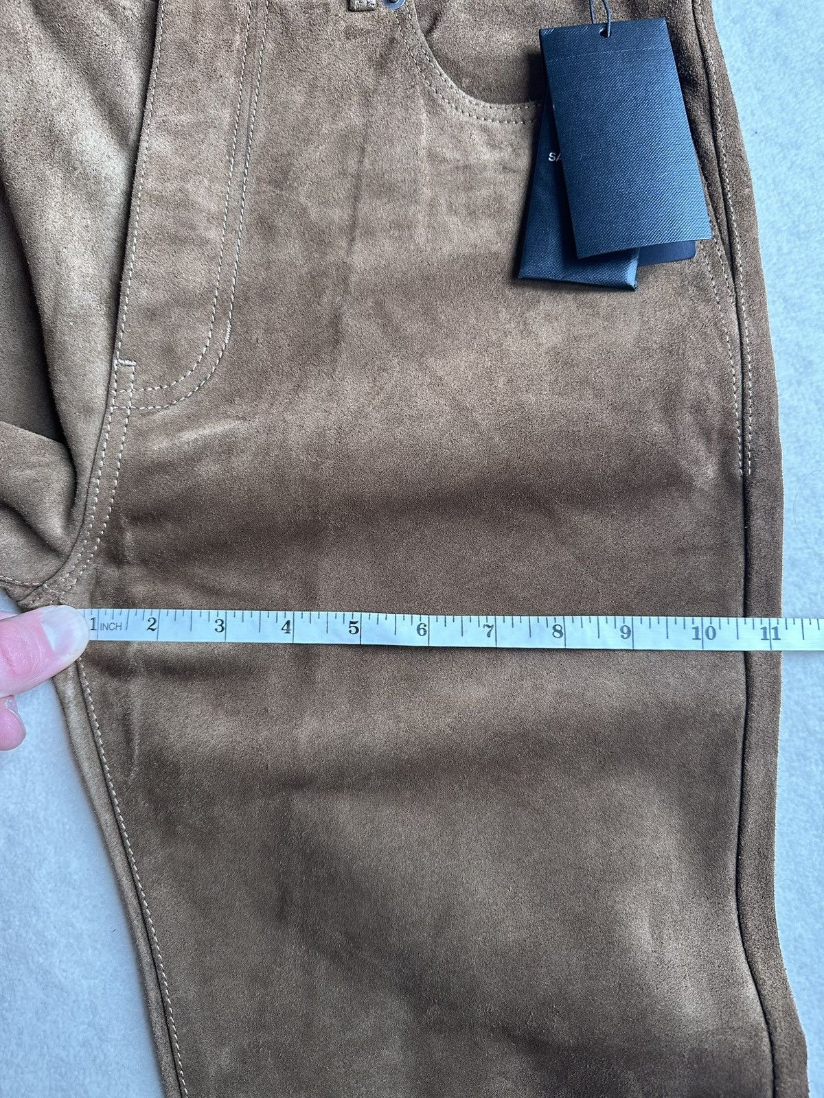 Saint Laurent Paris SS20 $3k+ 🤑 Saint Laurent suede leather pants trousers Size US 32 / EU 48 - 9 Thumbnail