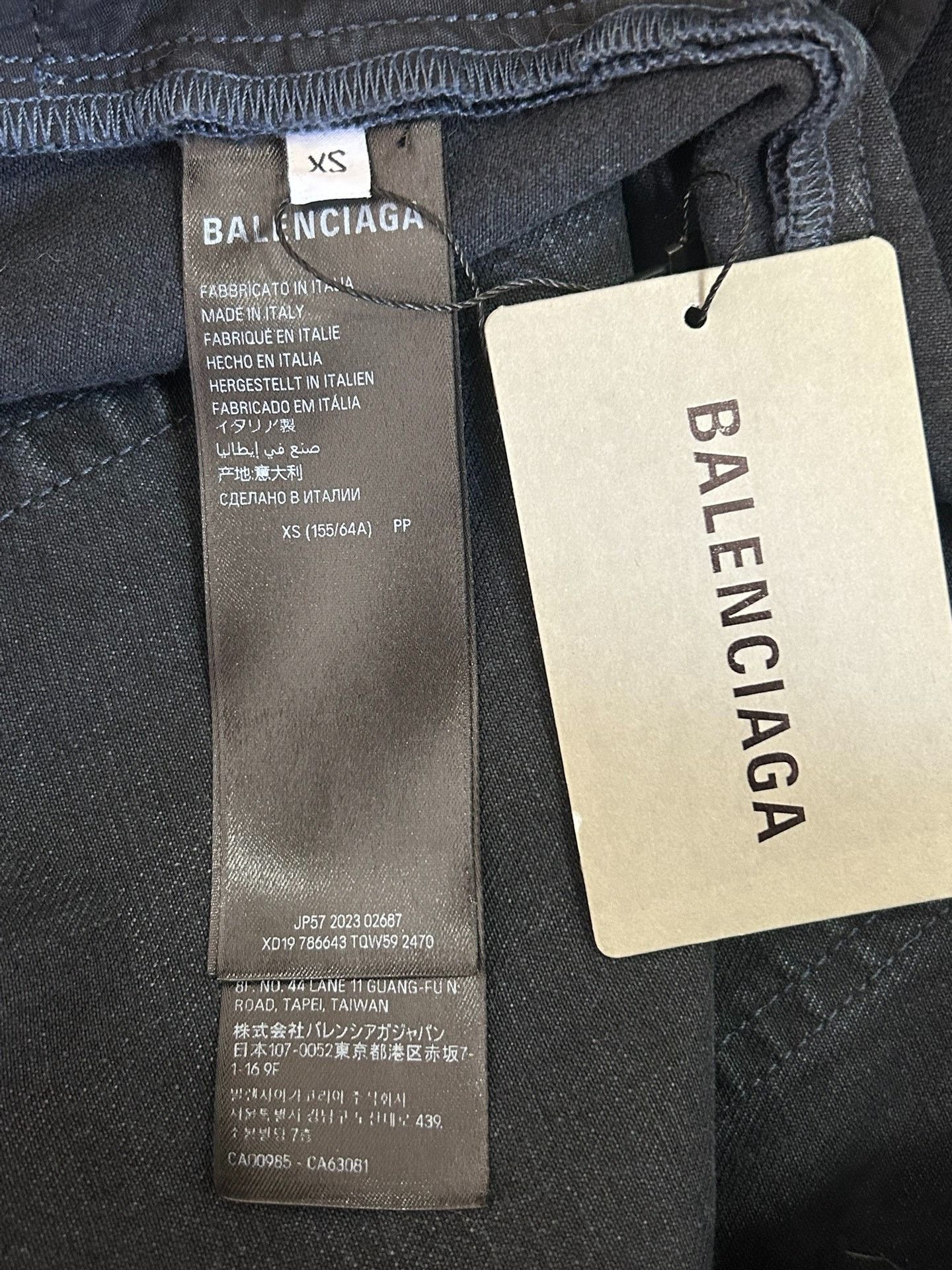 Balenciaga Balenciaga 24 Summer Baggy Drawstring Wide Leg Wrecking Jea Size US 26 / EU 42 - 4 Thumbnail
