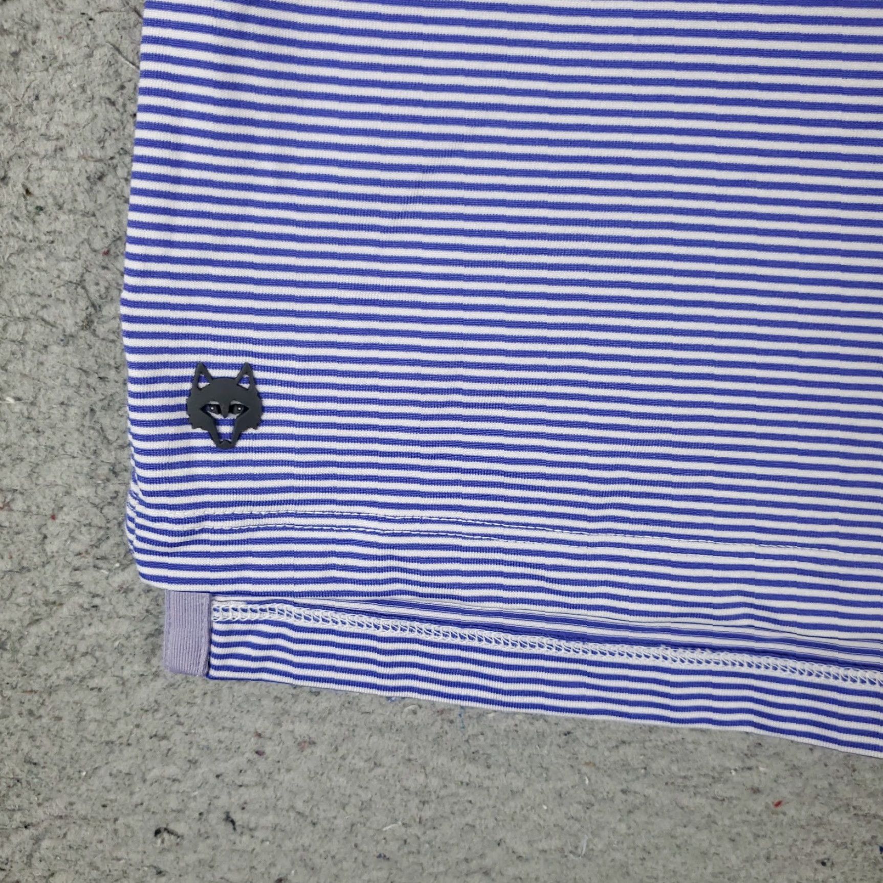 Vintage Greyson Polo Shirt Mens XL Blue Striped Wolf Golf Short Sleeve Polo Size US XL / EU 56 / 4 - 4 Thumbnail